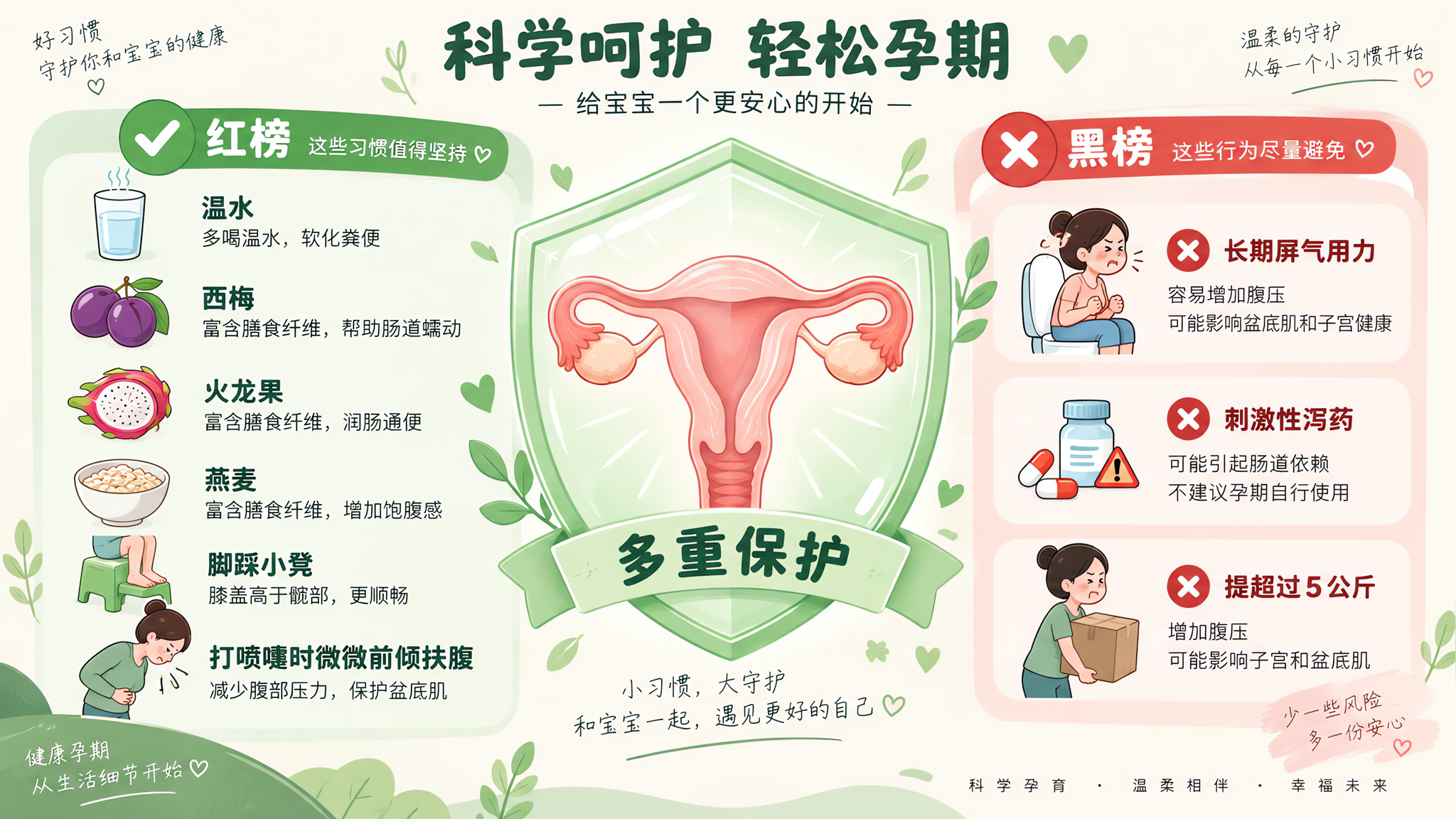 孕早期一用力就会流产吗？喷嚏便秘弯腰的安全边界