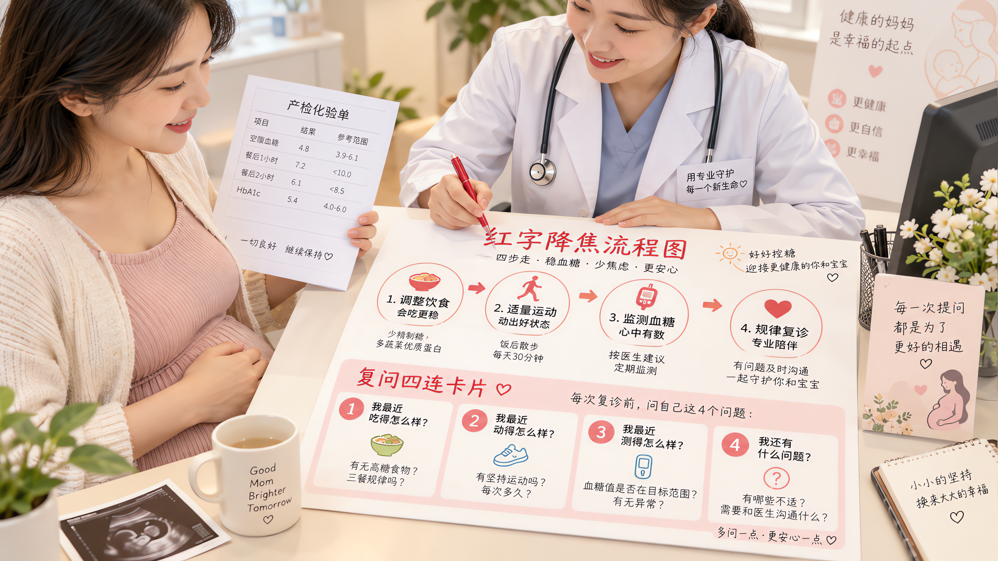 产检化验单一堆红字别慌：按这3步看懂并问对问题