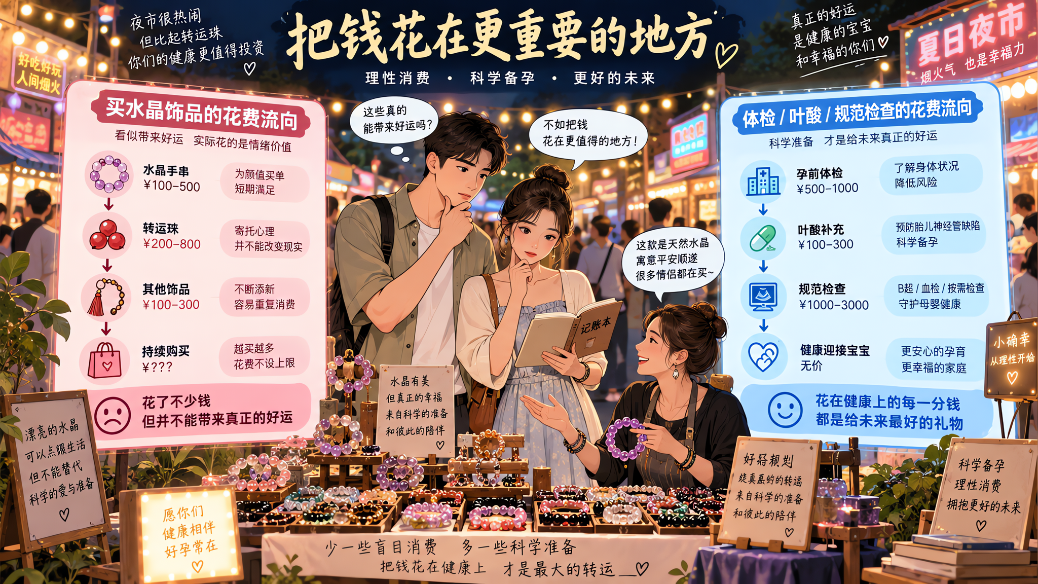 夜市水晶说能“催好孕”？先把这3句营销话术听懂