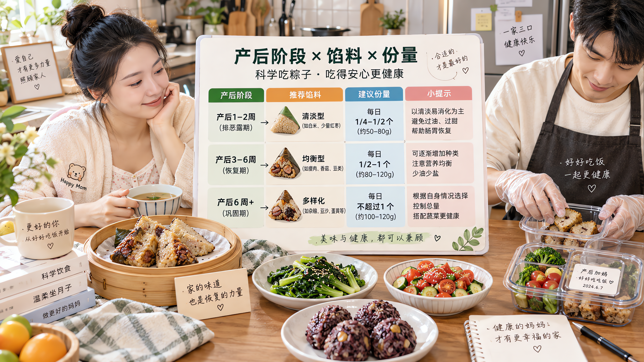 产后剩粽子别硬扛：按天数吃多少不胀气
