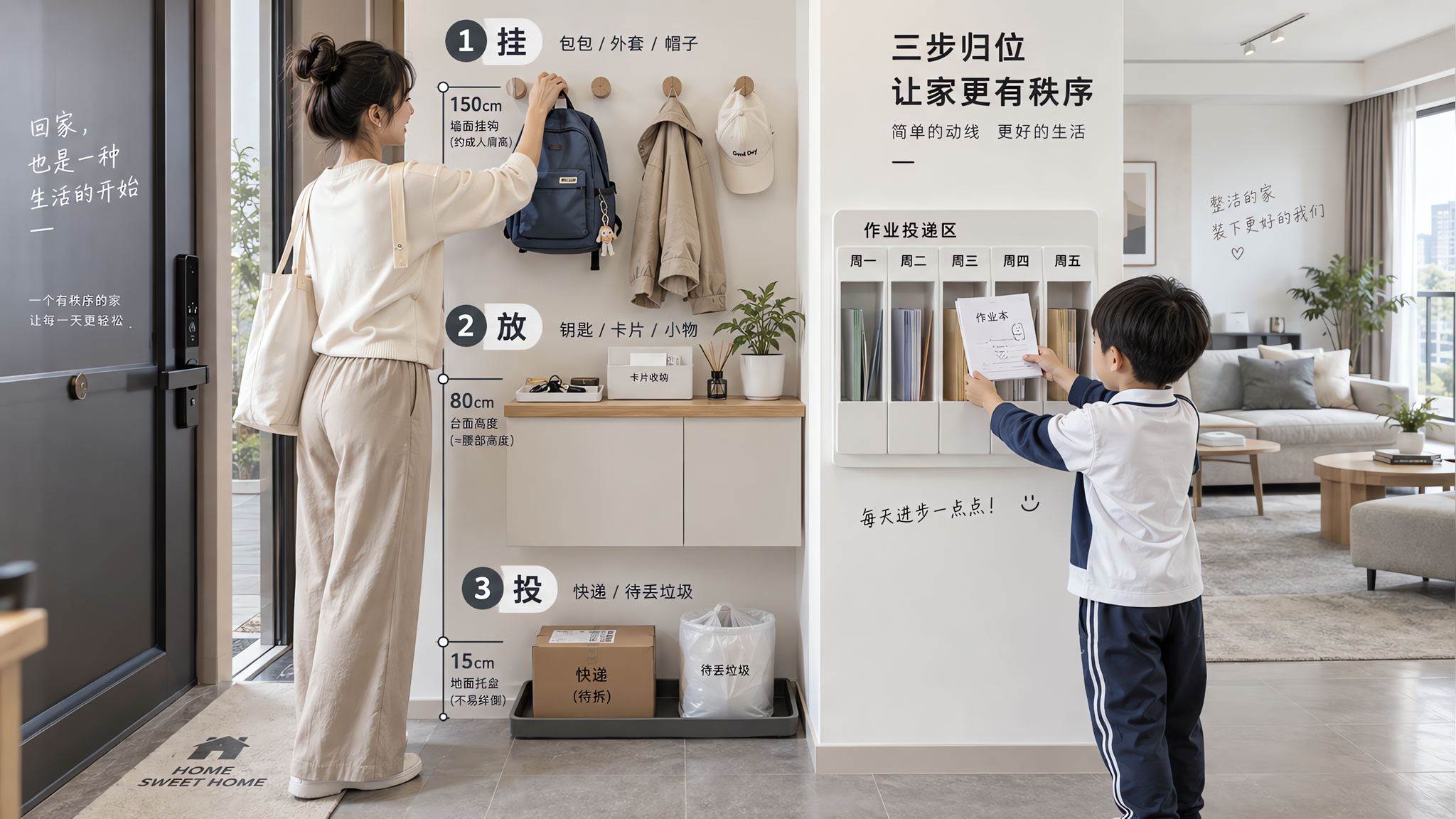 回家就炸的玄关：15秒脚本让包钥匙快递都有地址