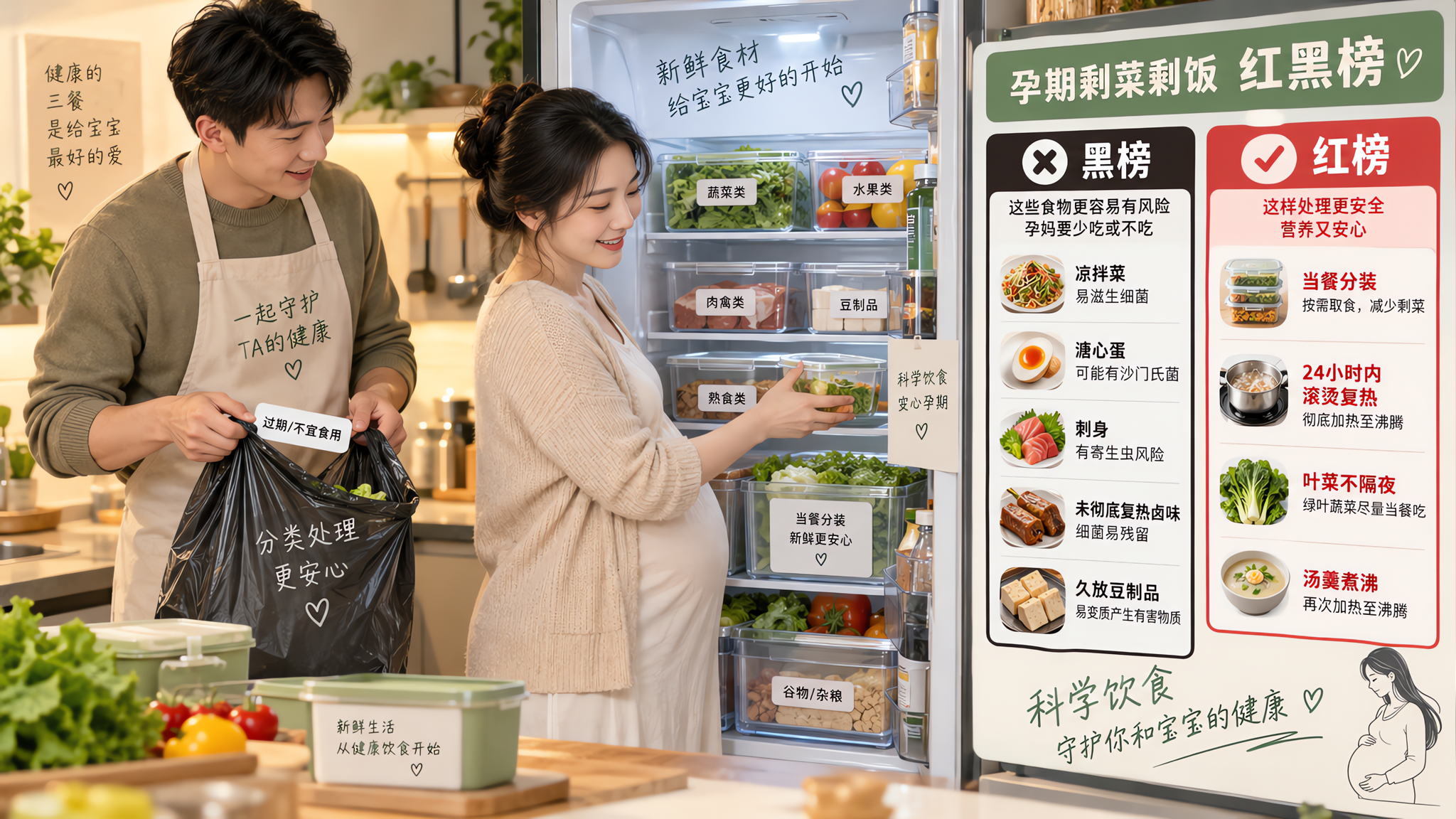 节后清冰箱 孕妈这5类剩菜别侥幸