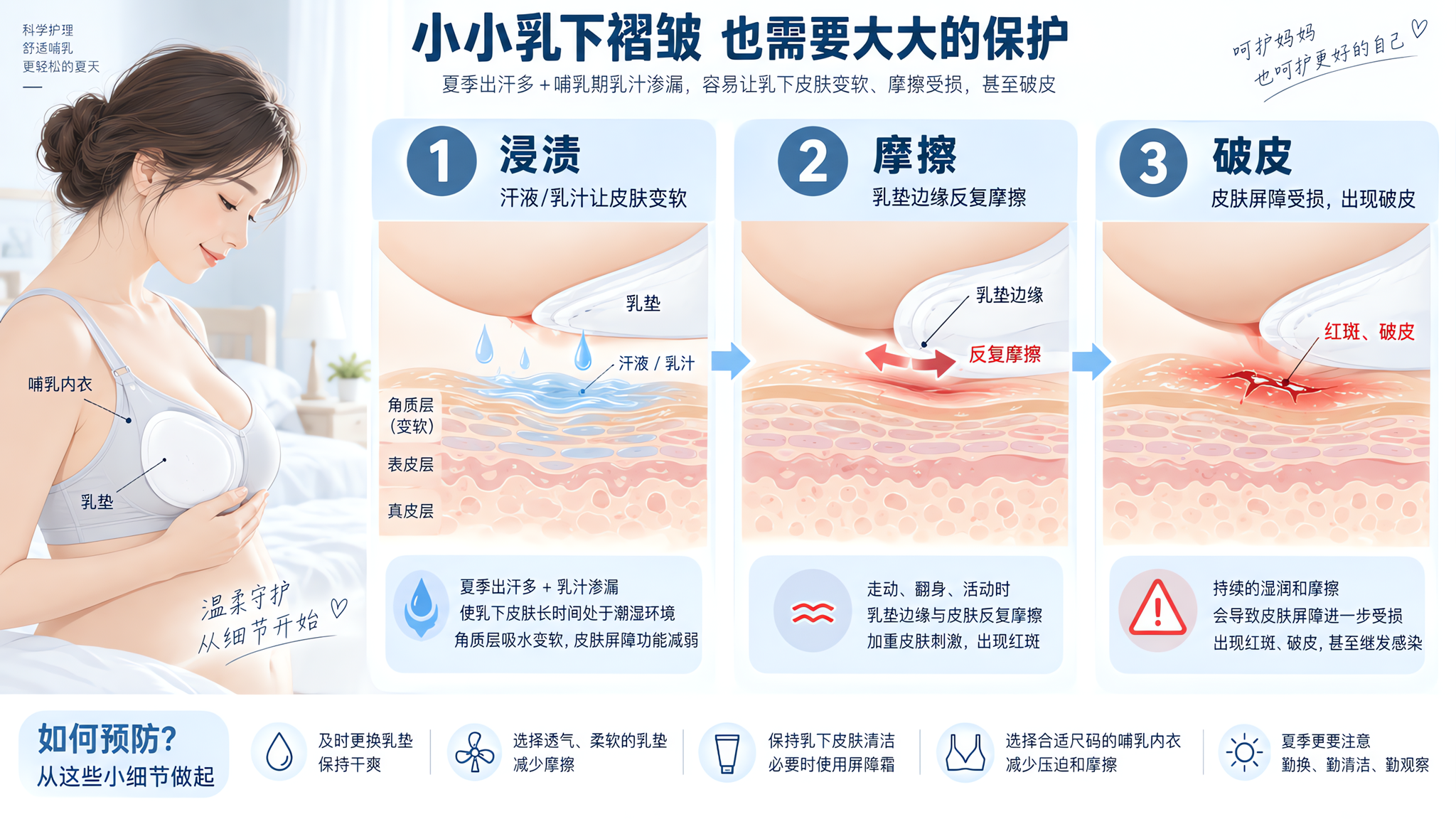 乳下褶皱火辣刺痛？可能不是你没洗干净