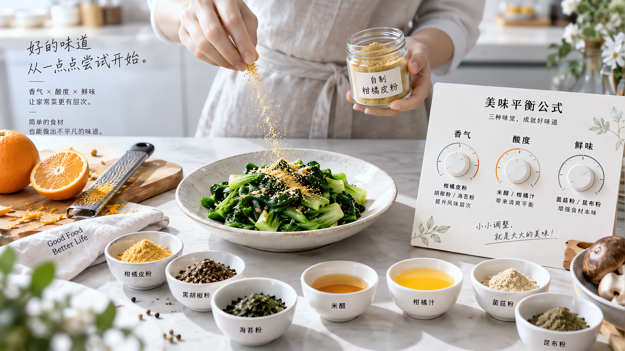 暴雨天味觉迟钝？用调味三旋钮让家常菜变清爽