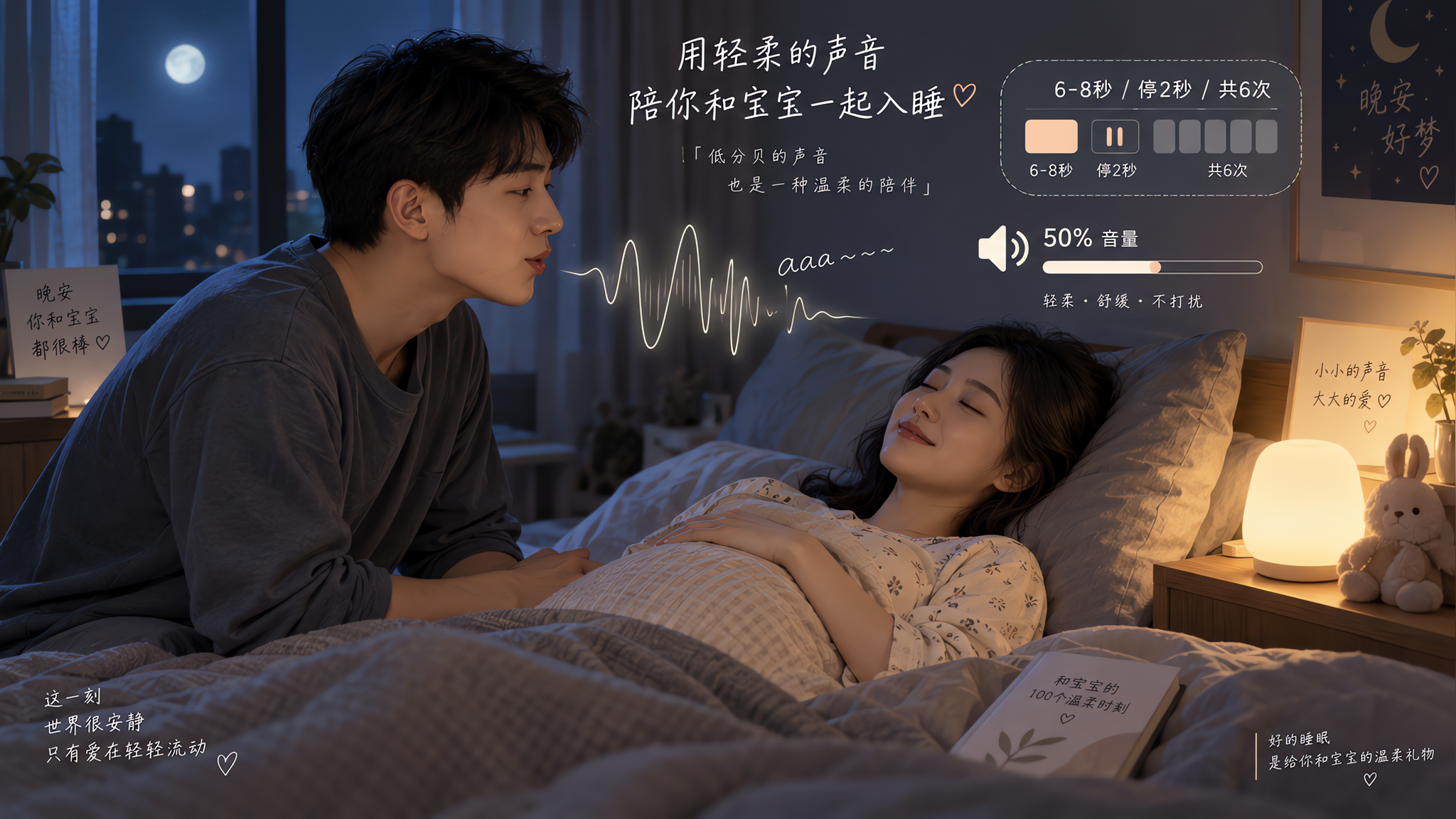 爸爸胎教别哼歌了：1分钟元音延音不扰眠