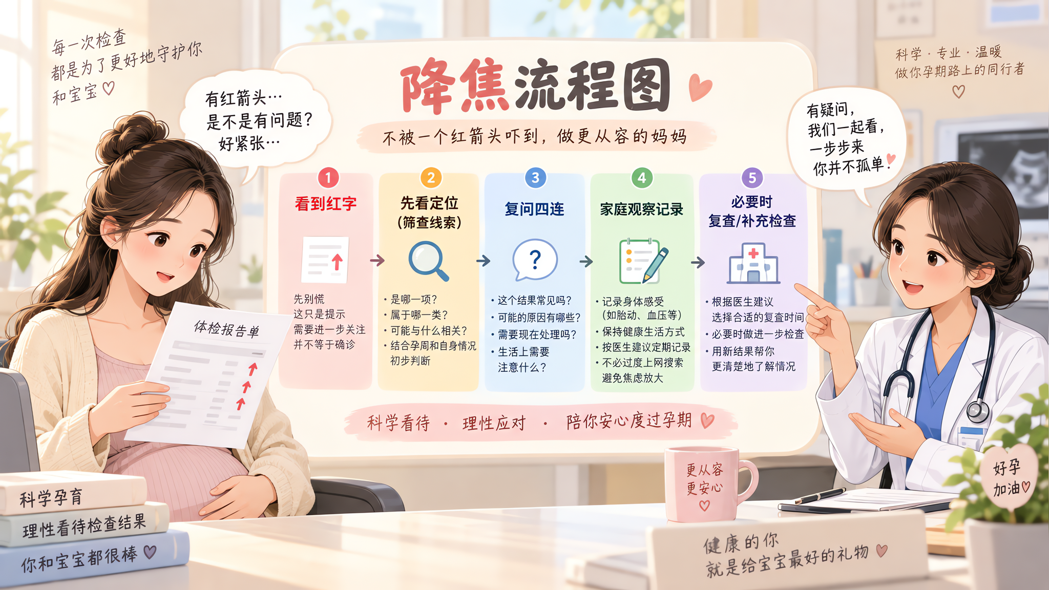 产检报告一堆红字别慌：用这套复问四连更稳