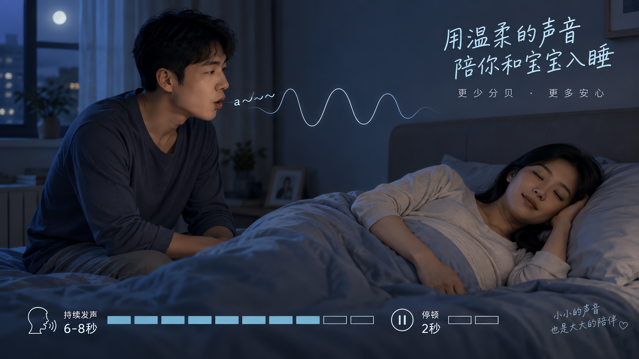 爸爸胎教别唱歌 1分钟元音延音更不扰眠