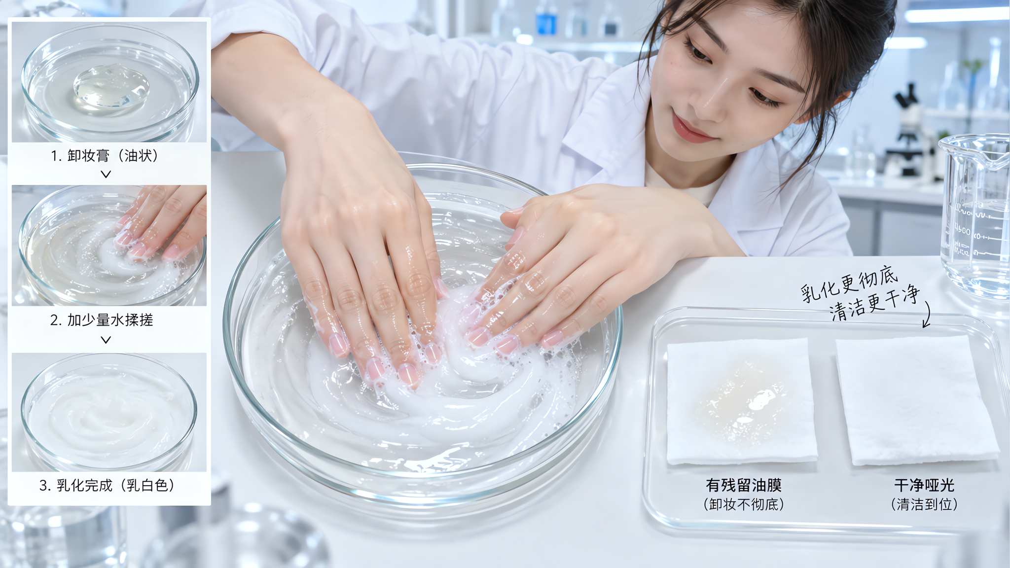 换季敏感肌卸妆怎么选：溶得快不糊眼，乳化干净不紧绷