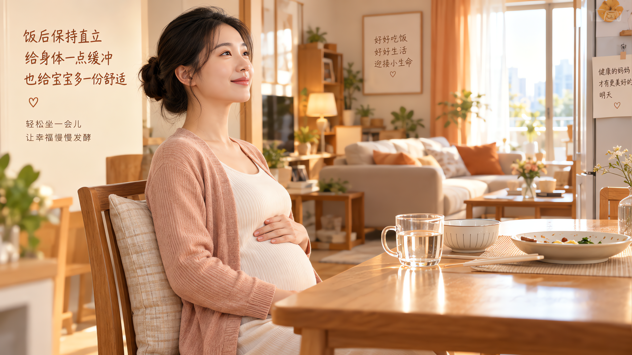 孕早期饭后胸口烧、喉咙堵？多半不是心脏，3个动作先缓住