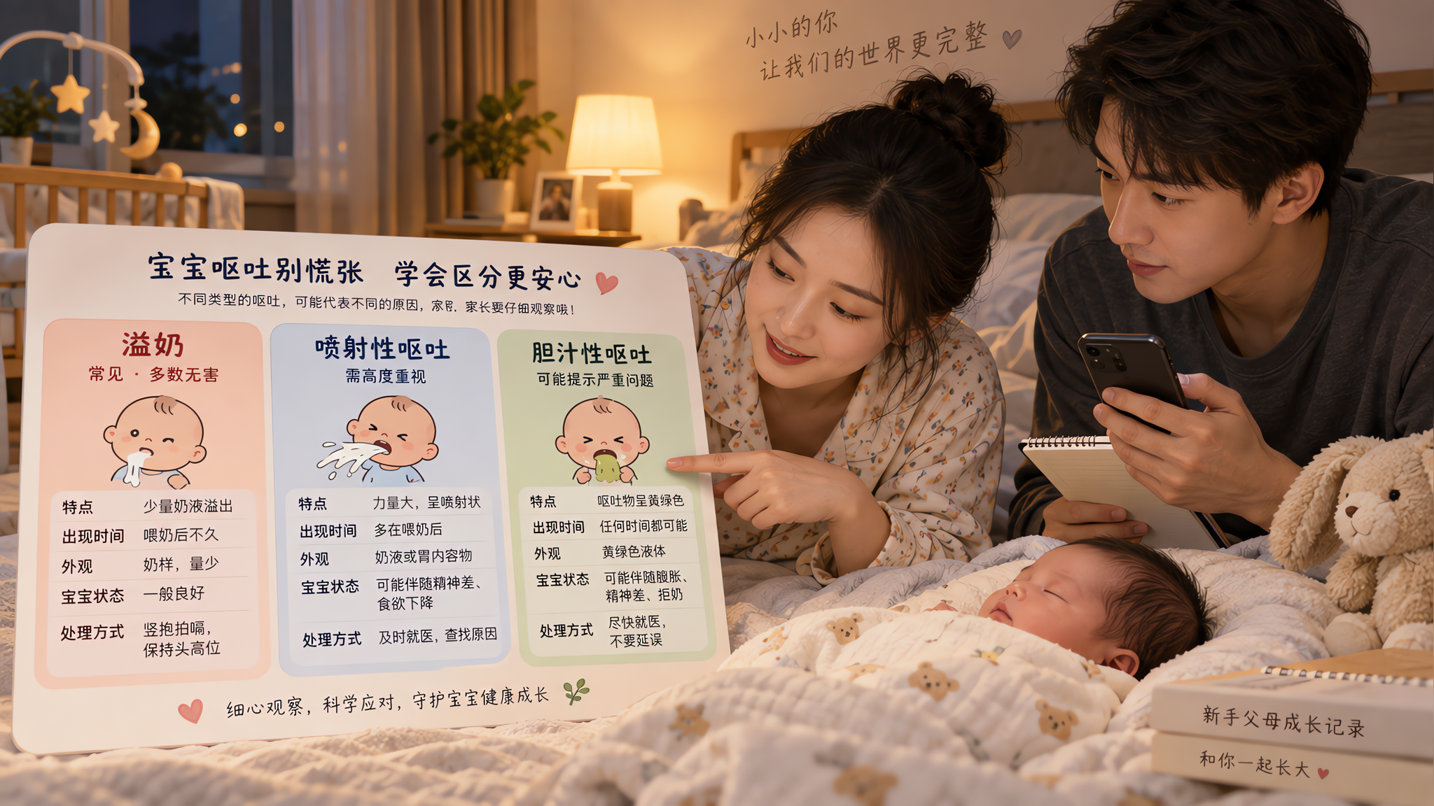 新生儿吐奶别慌：看4个信号定要不要急诊