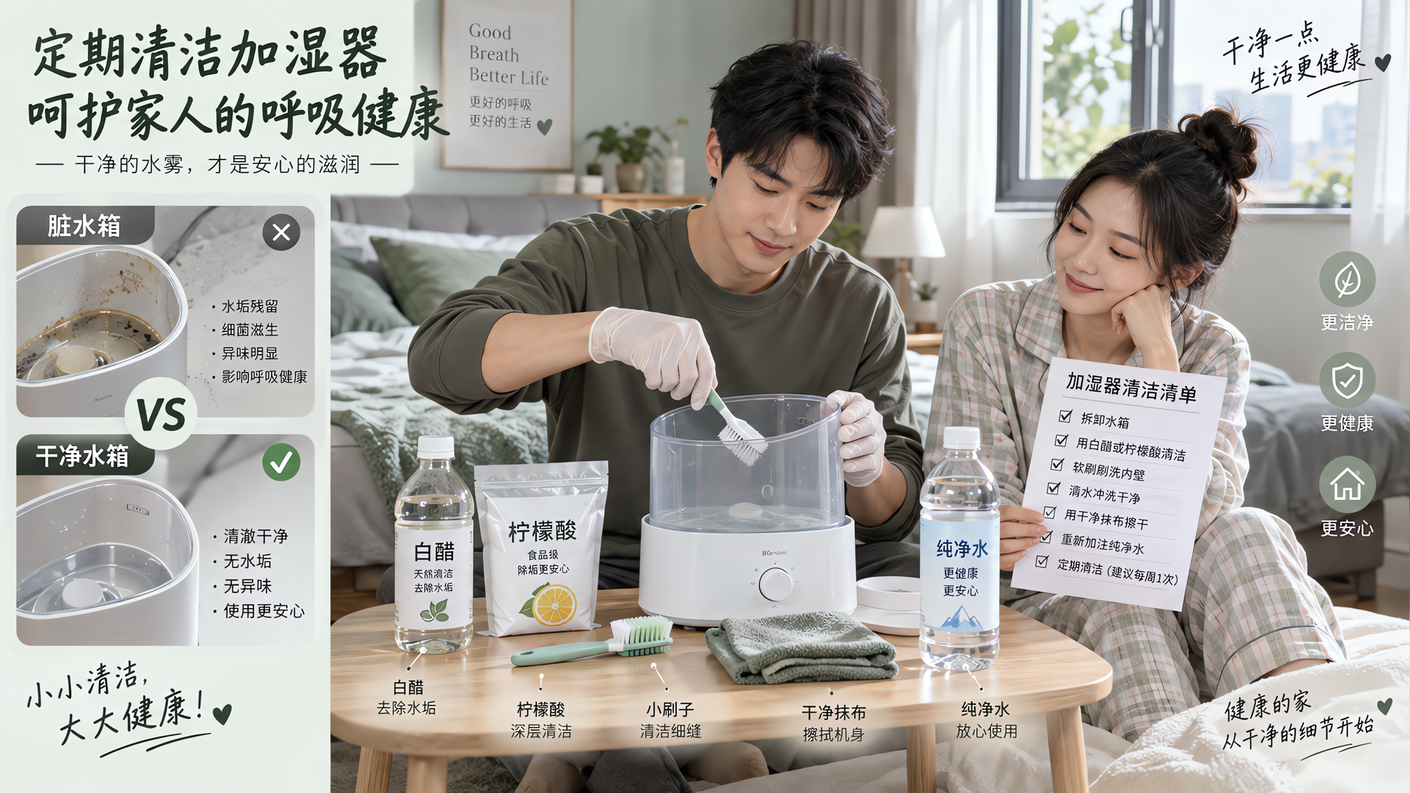 秋分后越开加湿器越咳？多半是水箱脏了