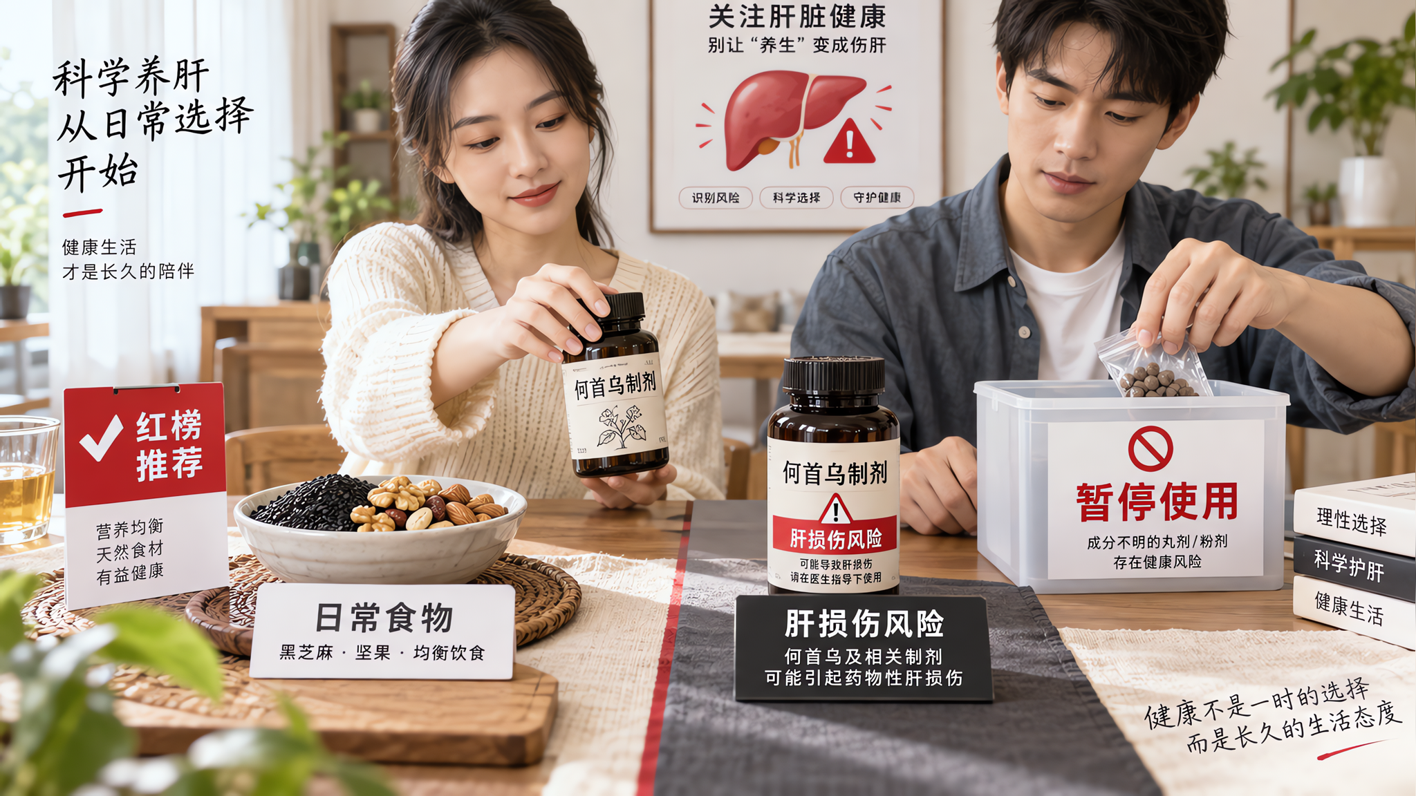 备孕别乱吃何首乌：掉发没止住，肝先出问题