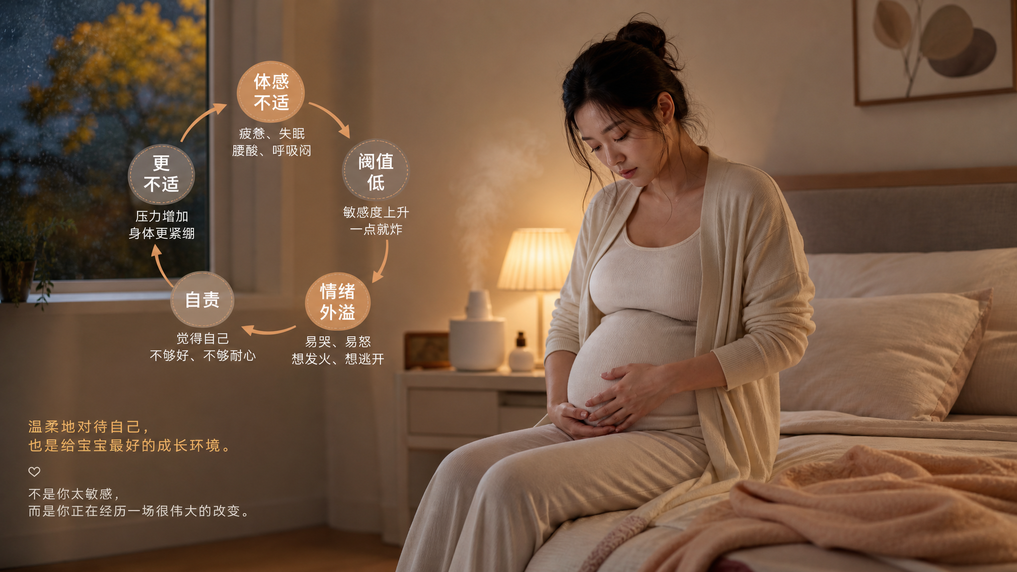 孕晚期一烦就炸还自责？先把“体感过载”拆开