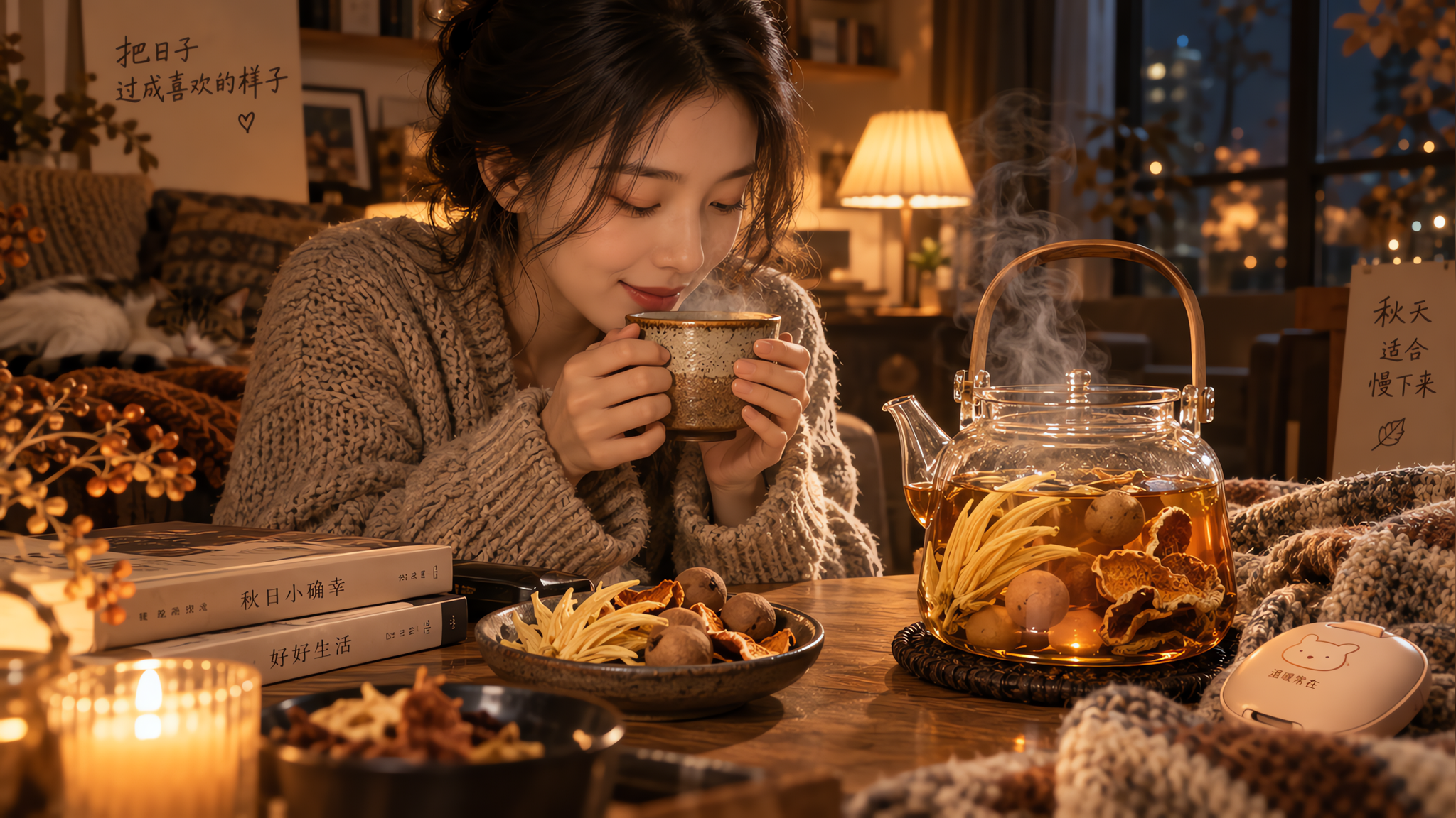 不喝酒也能有微醺感：桂圆陈皮佛手暖饮配方