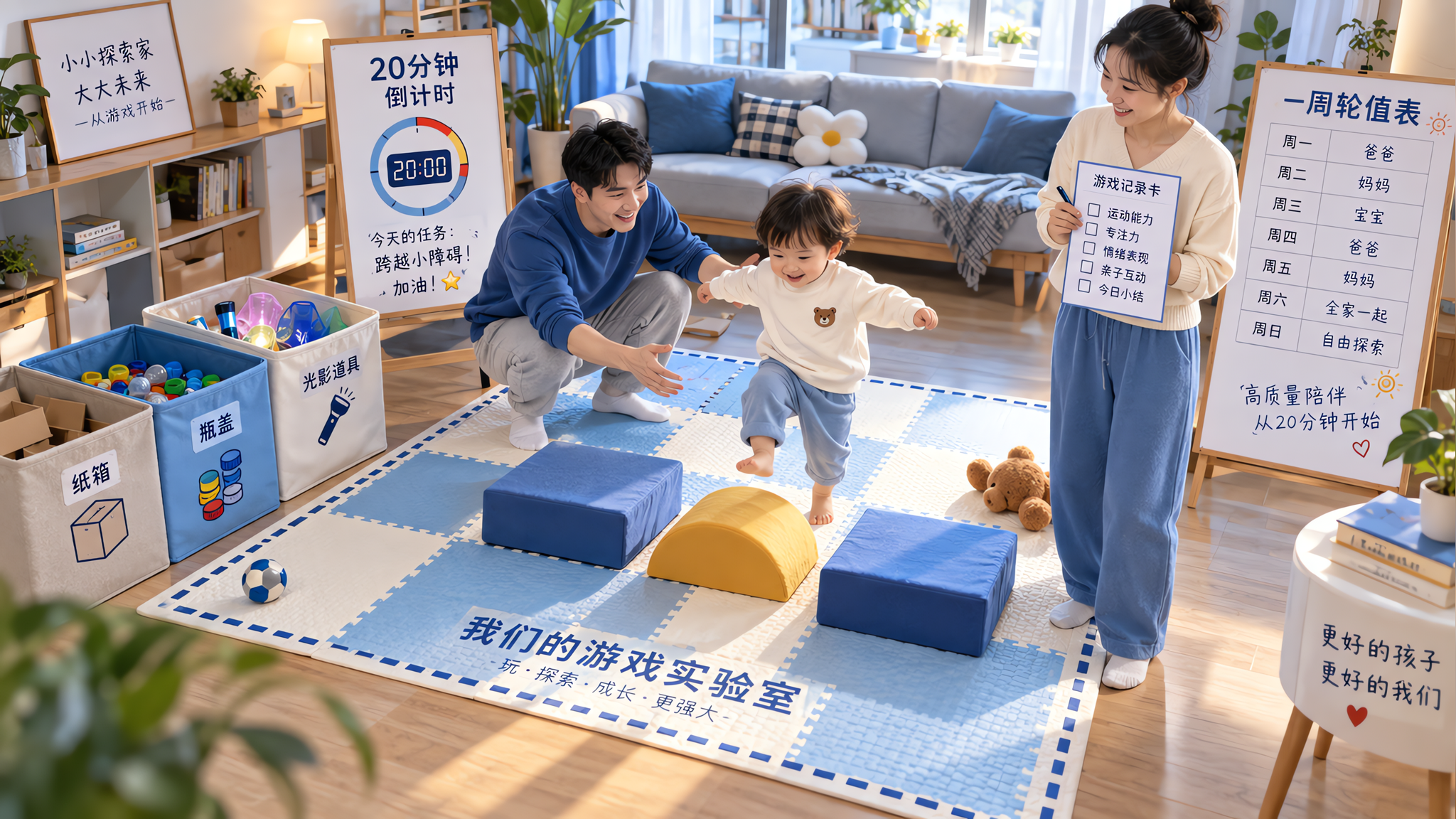 孩子只黏妈妈？试试爸爸每天20分钟游戏实验室
