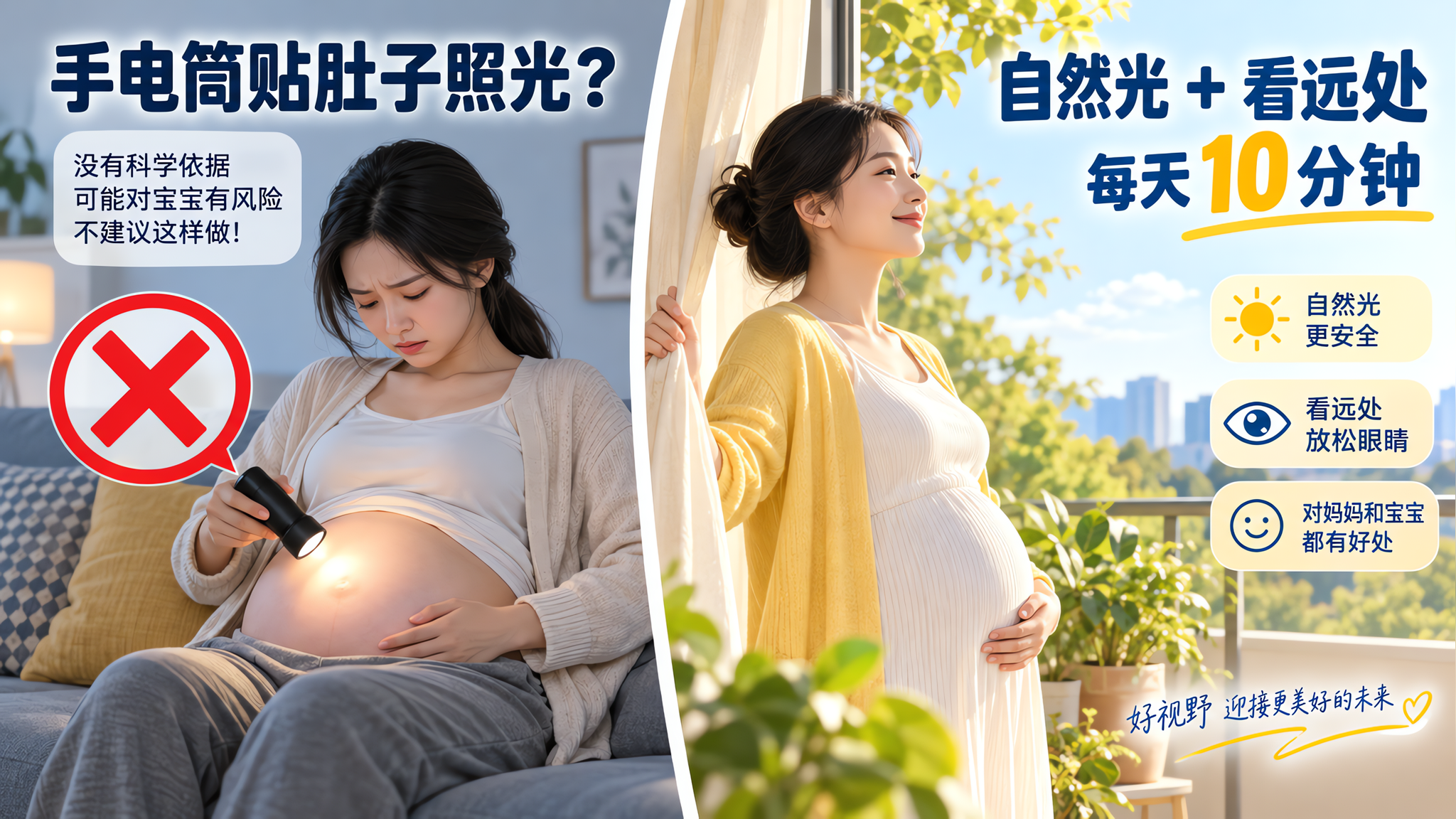 孕晚期别用手电筒照肚子了：更安全的“10分钟光照胎教”这样做