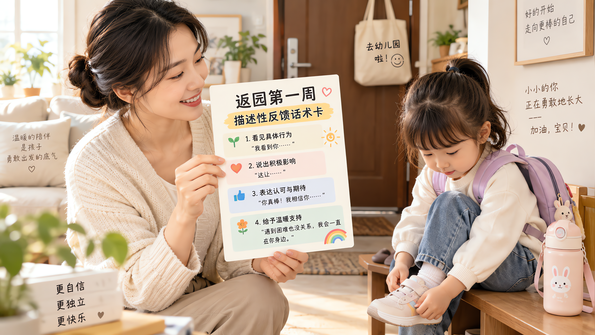 返园第一周别再夸“你真勇敢”：4句描述性反馈更稳
