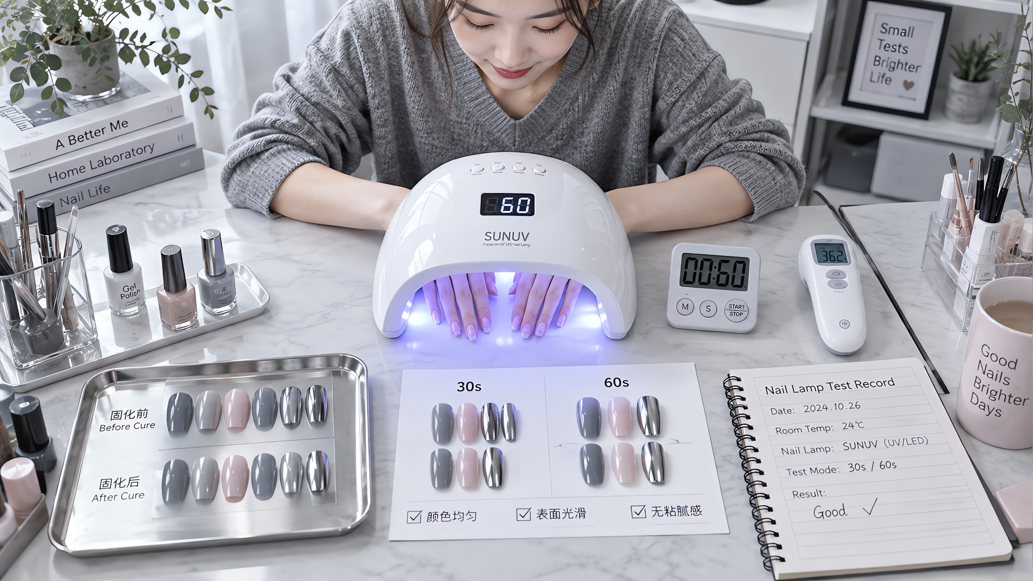 家用美甲灯怎么选才不烤手不黑手？看波长不看瓦数