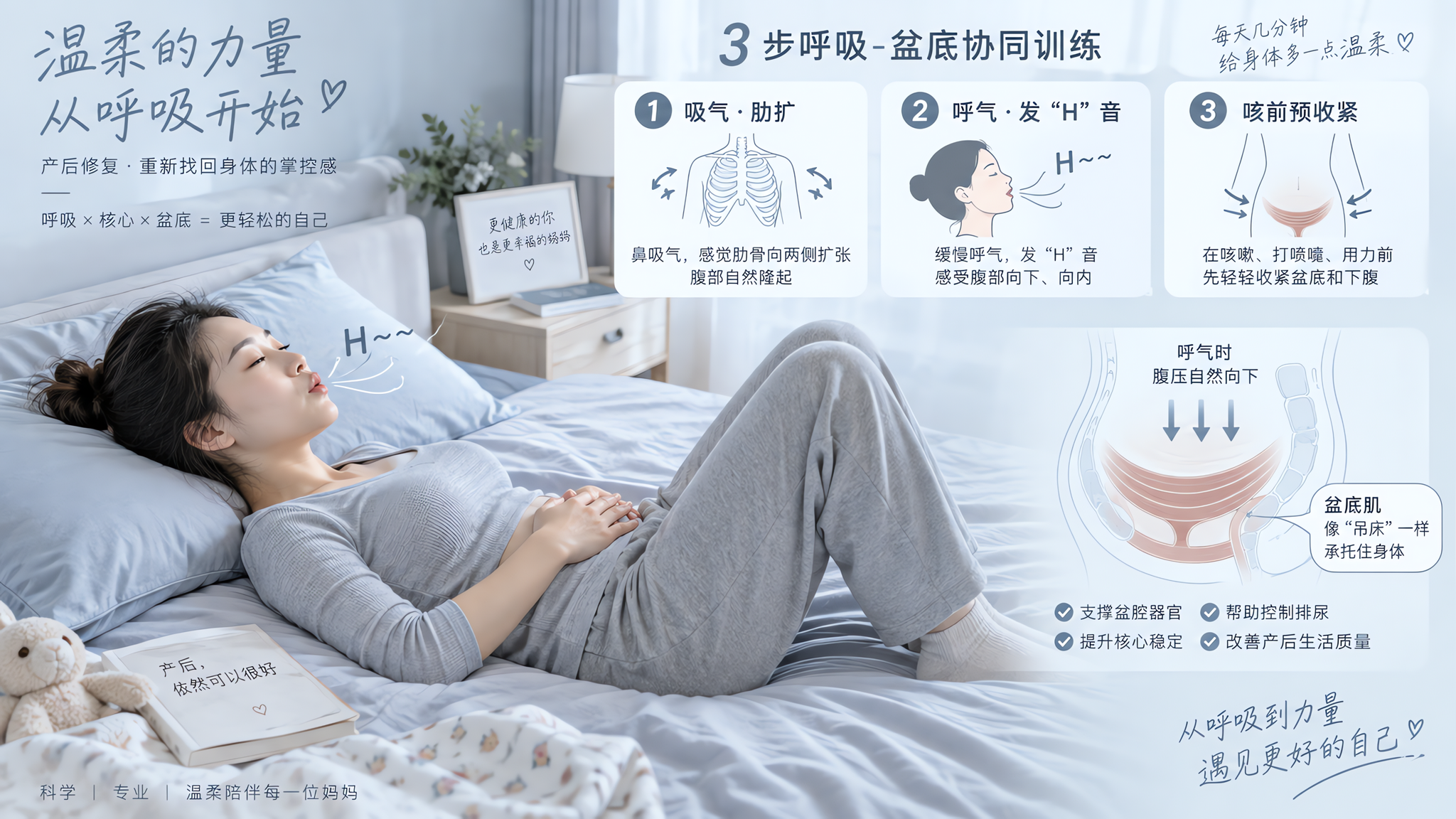 打喷嚏就漏尿？先学会提前1秒接住腹压