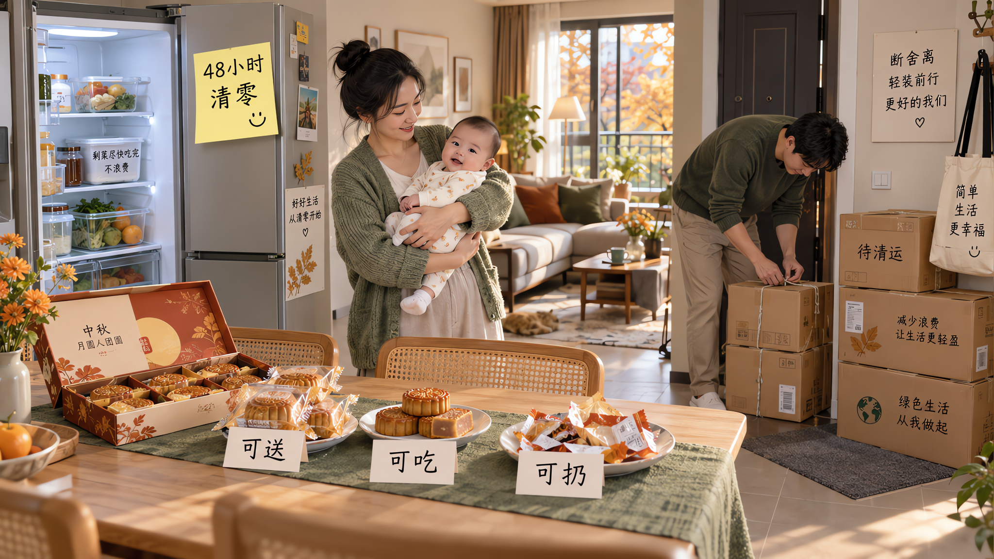 节后最耗妈的不是带娃：三层清单让冰箱礼盒纸箱当天归零