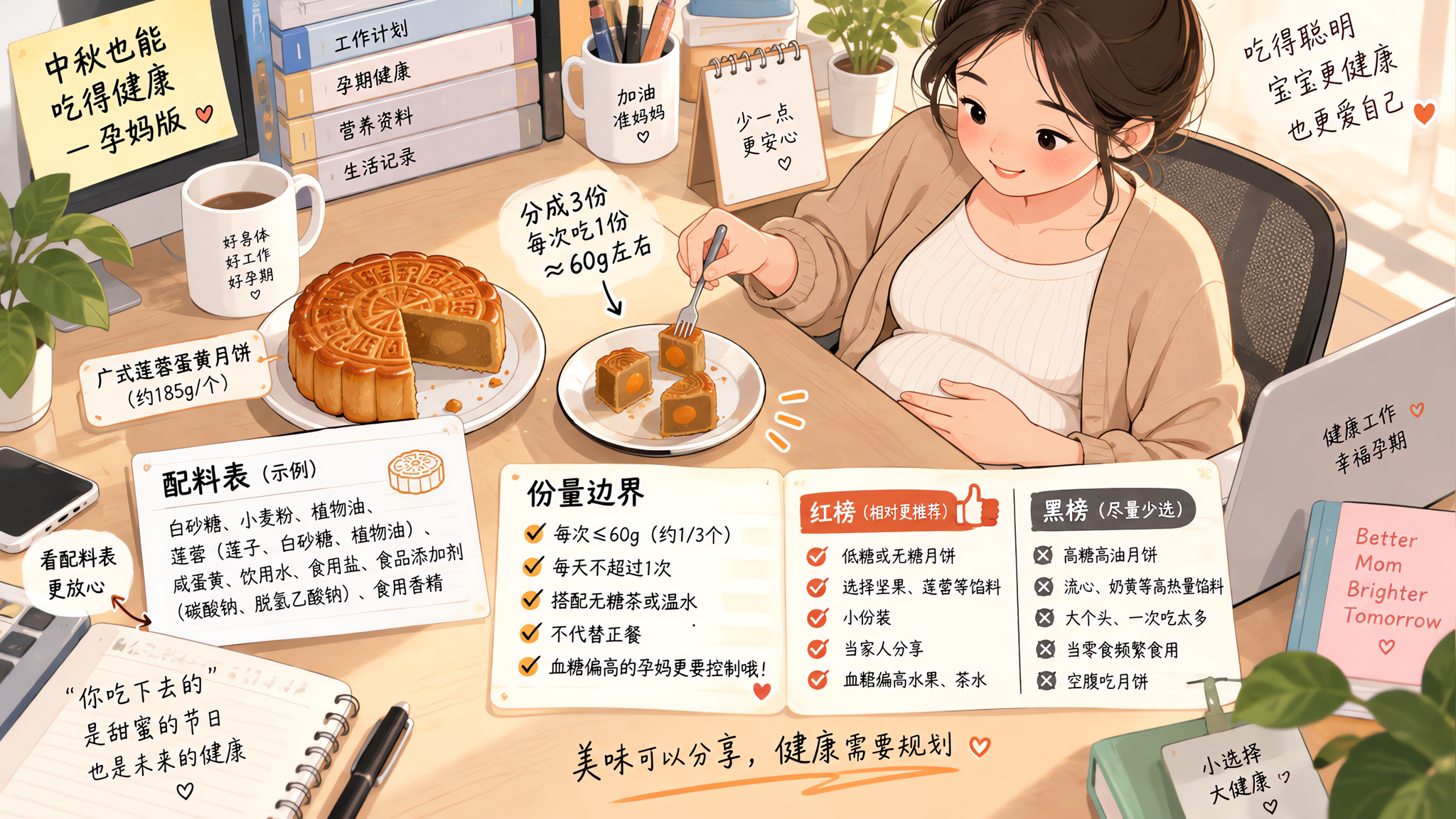 孕期月饼别硬扛：3个隐形雷和份量边界