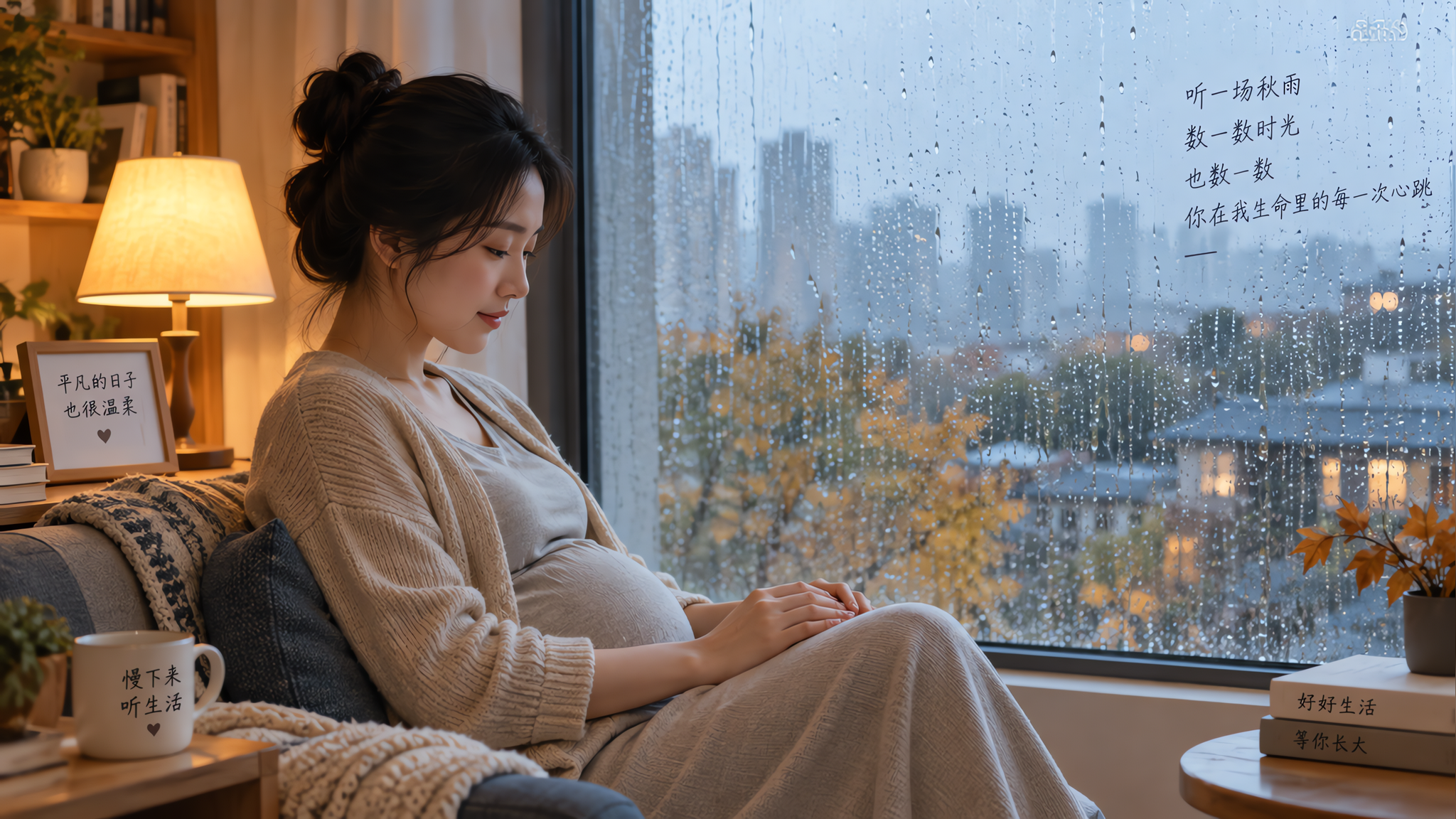 秋雨宅家心烦？孕妈试试窗边数雨滴3分钟