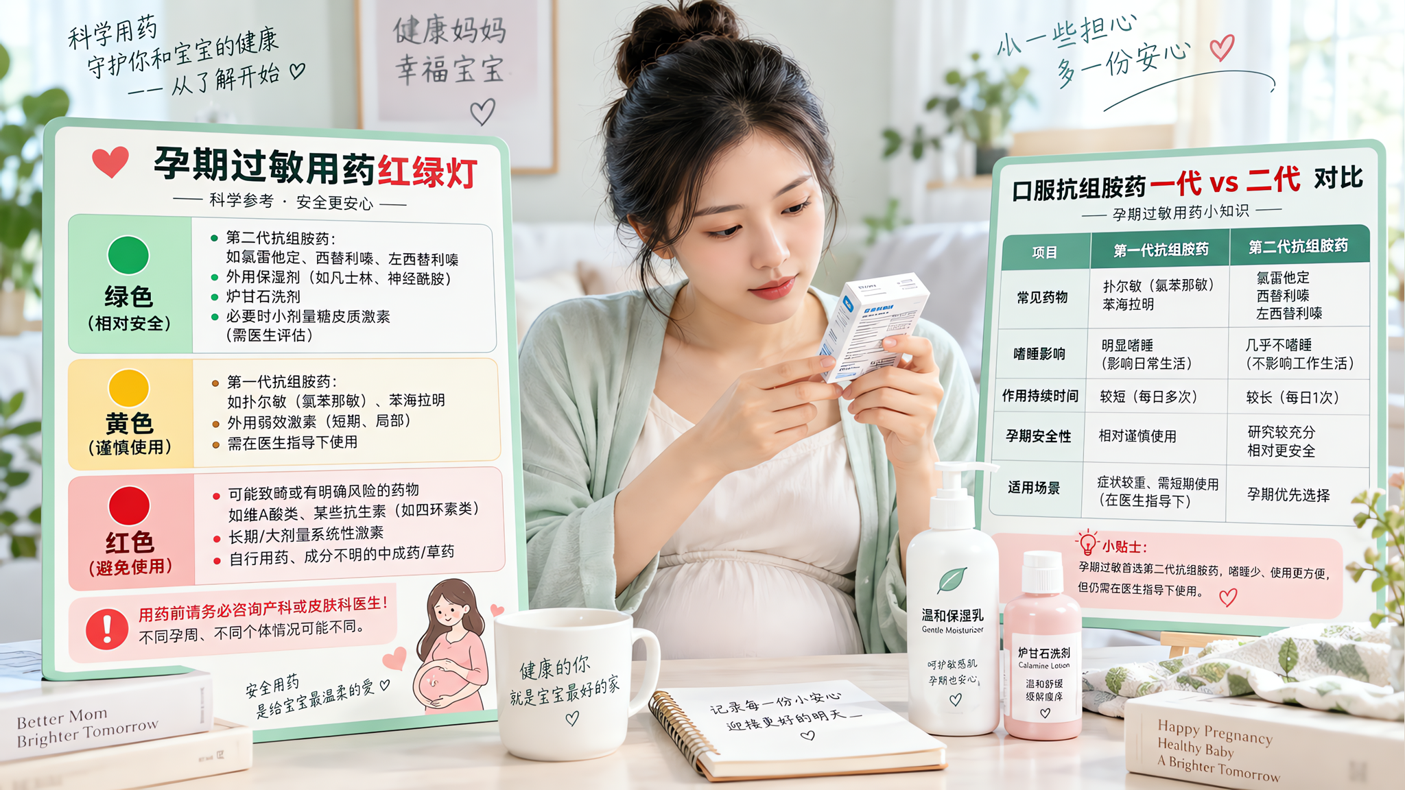孕期过敏别硬扛：抗组胺药怎么选才更稳