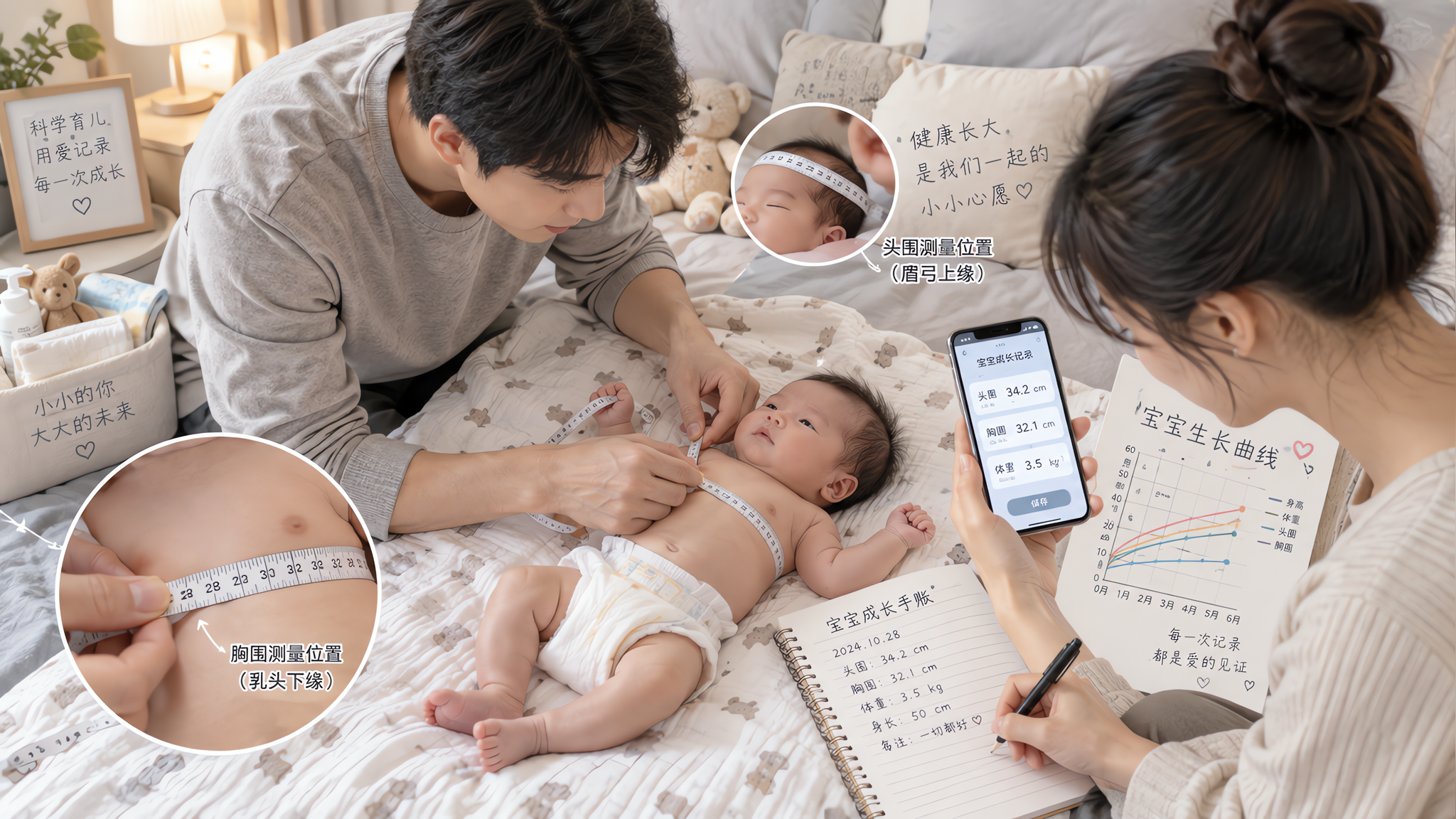 新生儿胸围比头围小正常吗？看胸头比趋势就够了