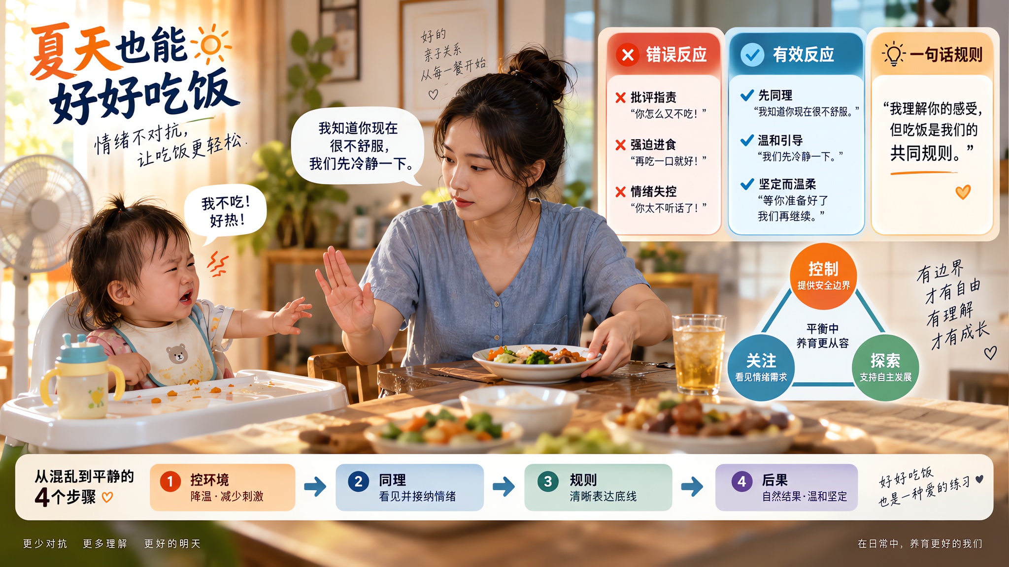 孩子扫餐盘别急着骂：3个动机+4步让规则落地