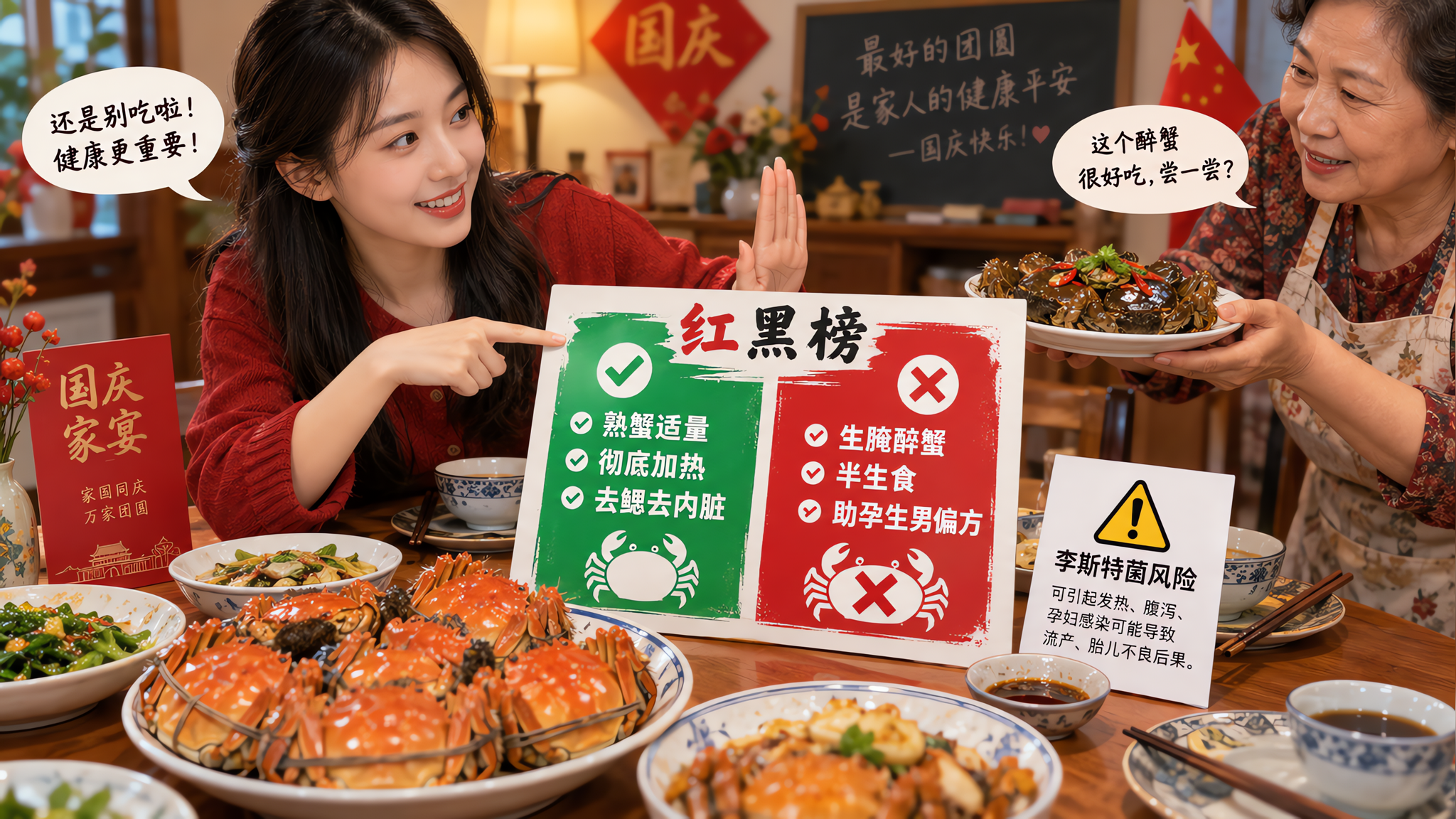 大闸蟹别当助孕偏方：生腌醉蟹才是雷