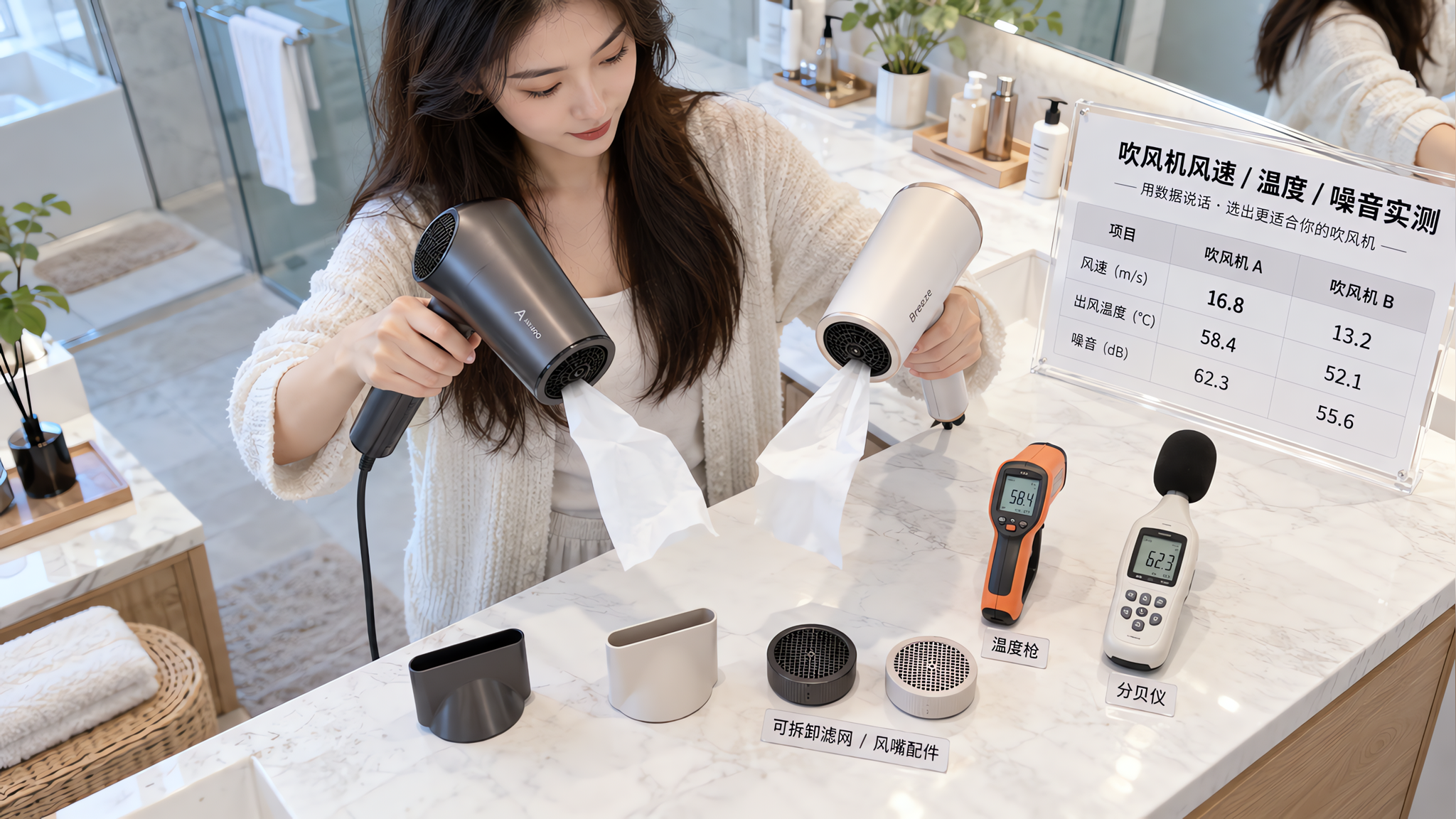吹风机越吹越毛？别看负离子，看这3个参数