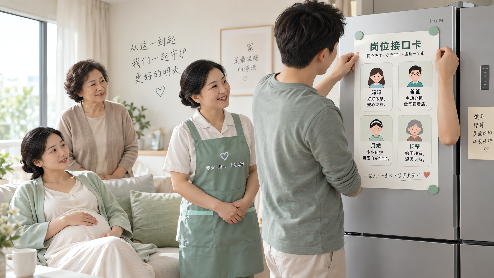 月嫂入户第一天最怕乱：先贴“岗位接口卡”再开工