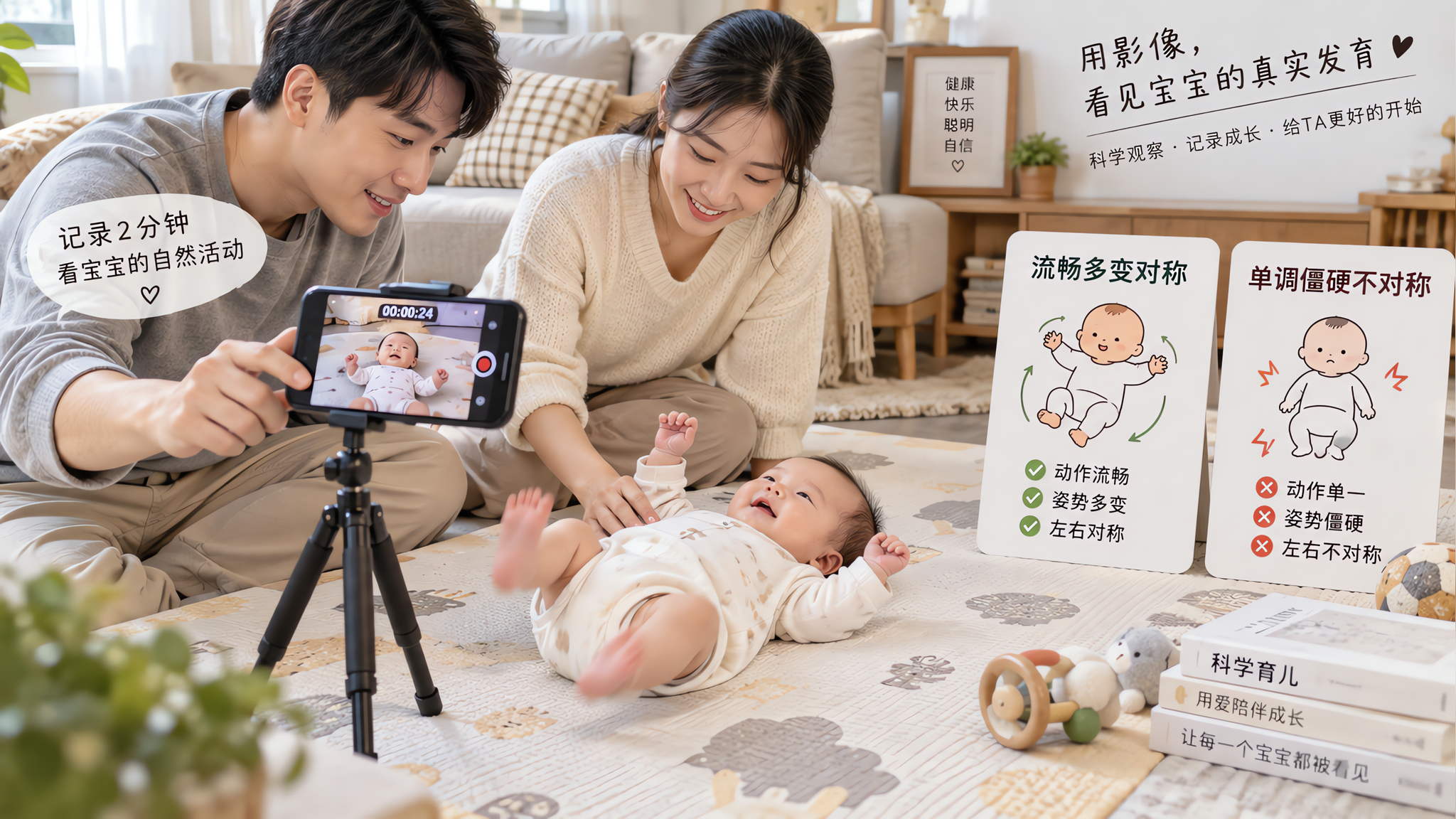 两个月不抬头别慌：先看仰卧自发运动这3点