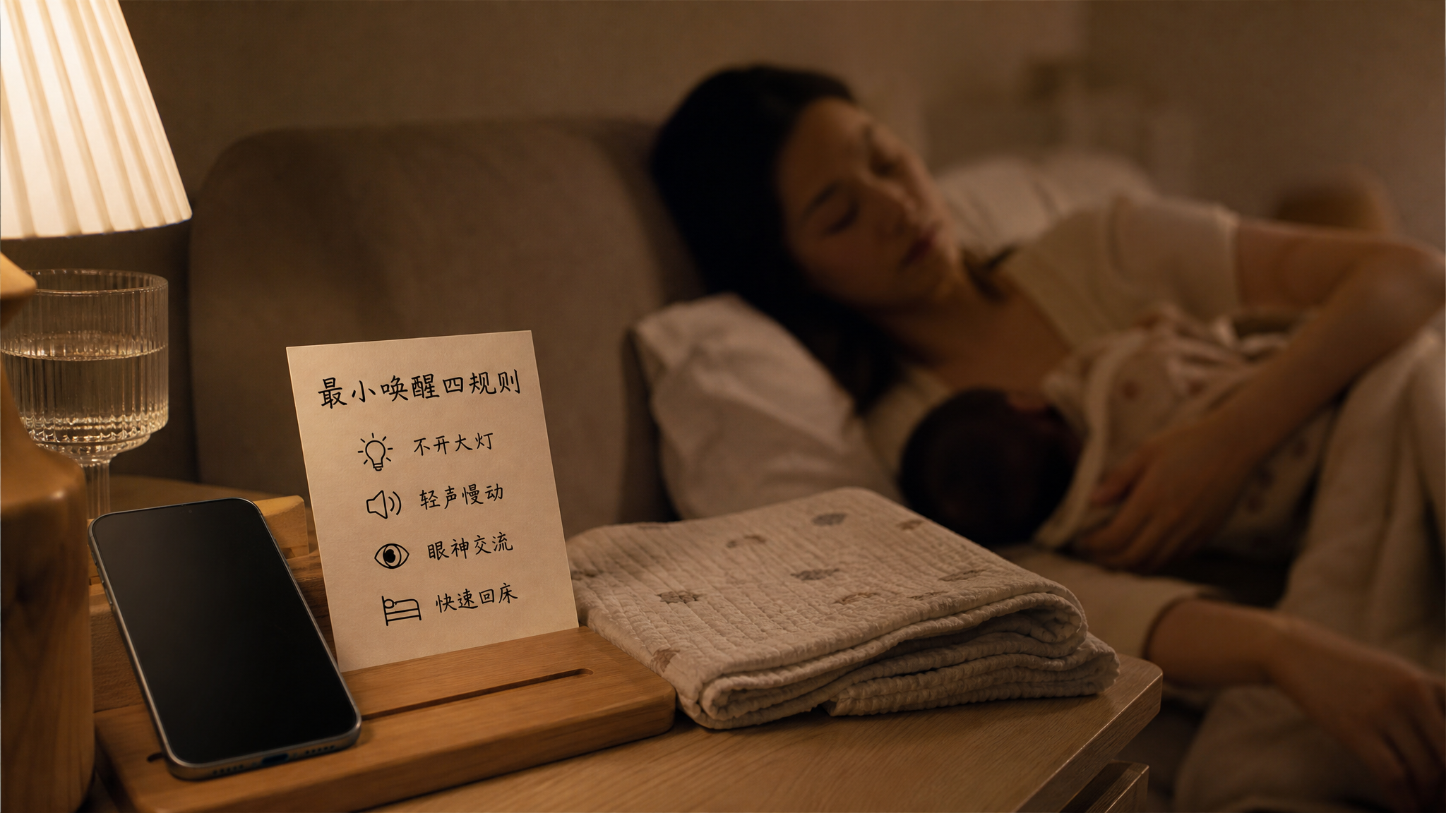 夜里喂完奶别再刷到醒透：最小唤醒四规则