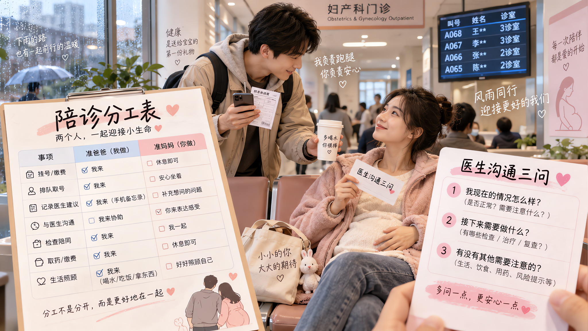 双杠后第一周别硬扛：陪诊分工表和话术直接用
