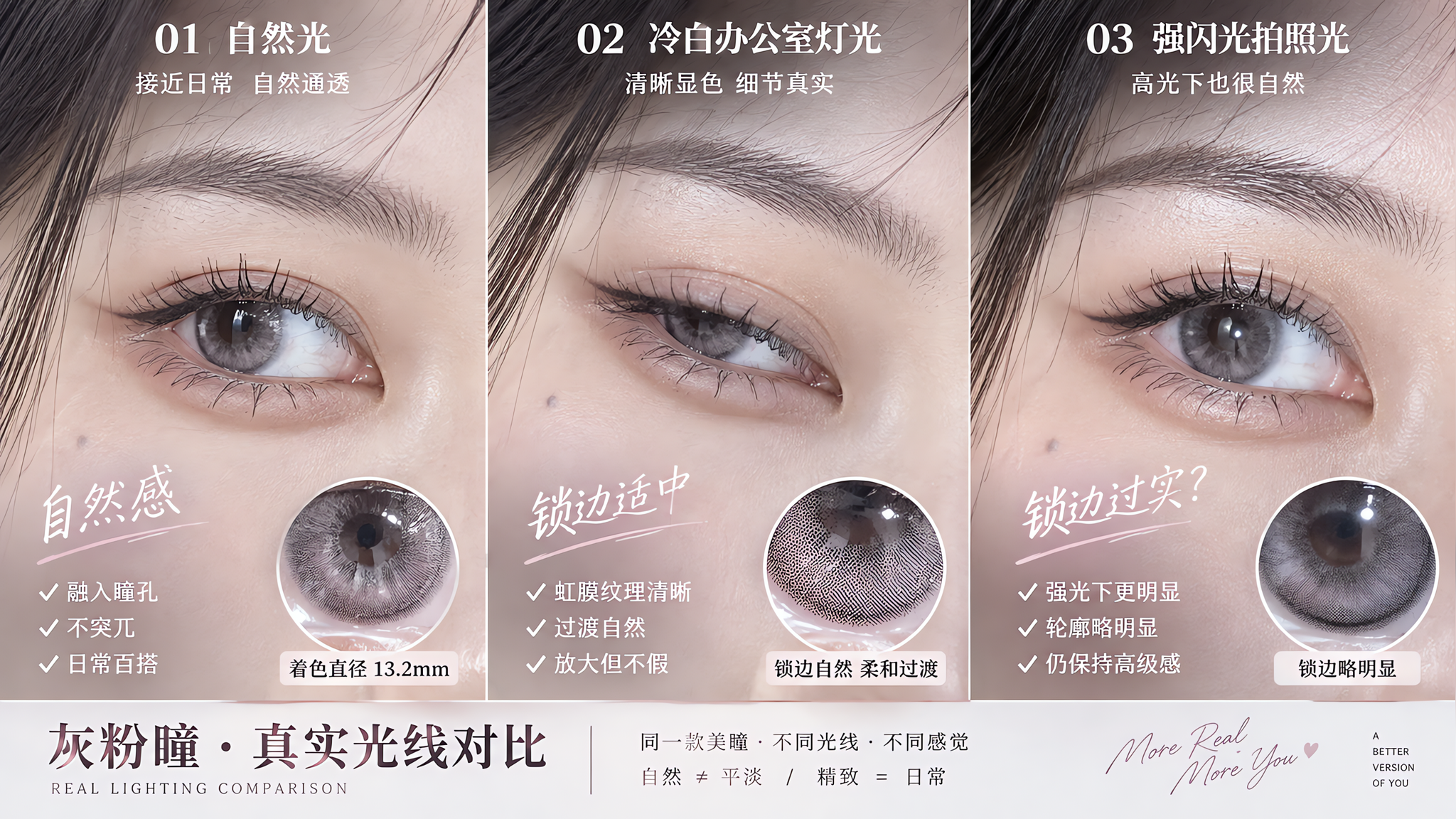 灰粉美瞳别再盲买：显白还是哈士奇看这5点