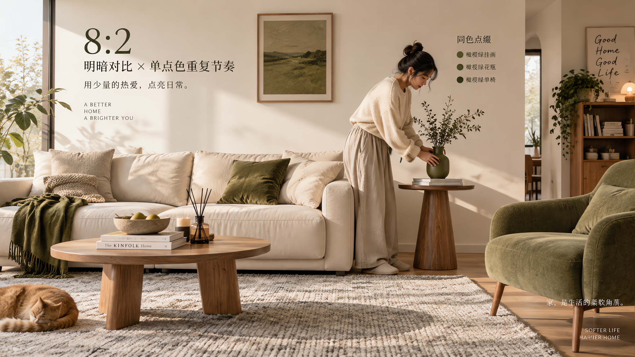 黑白灰太素？记住8:2+单点色，一小时提气不翻车