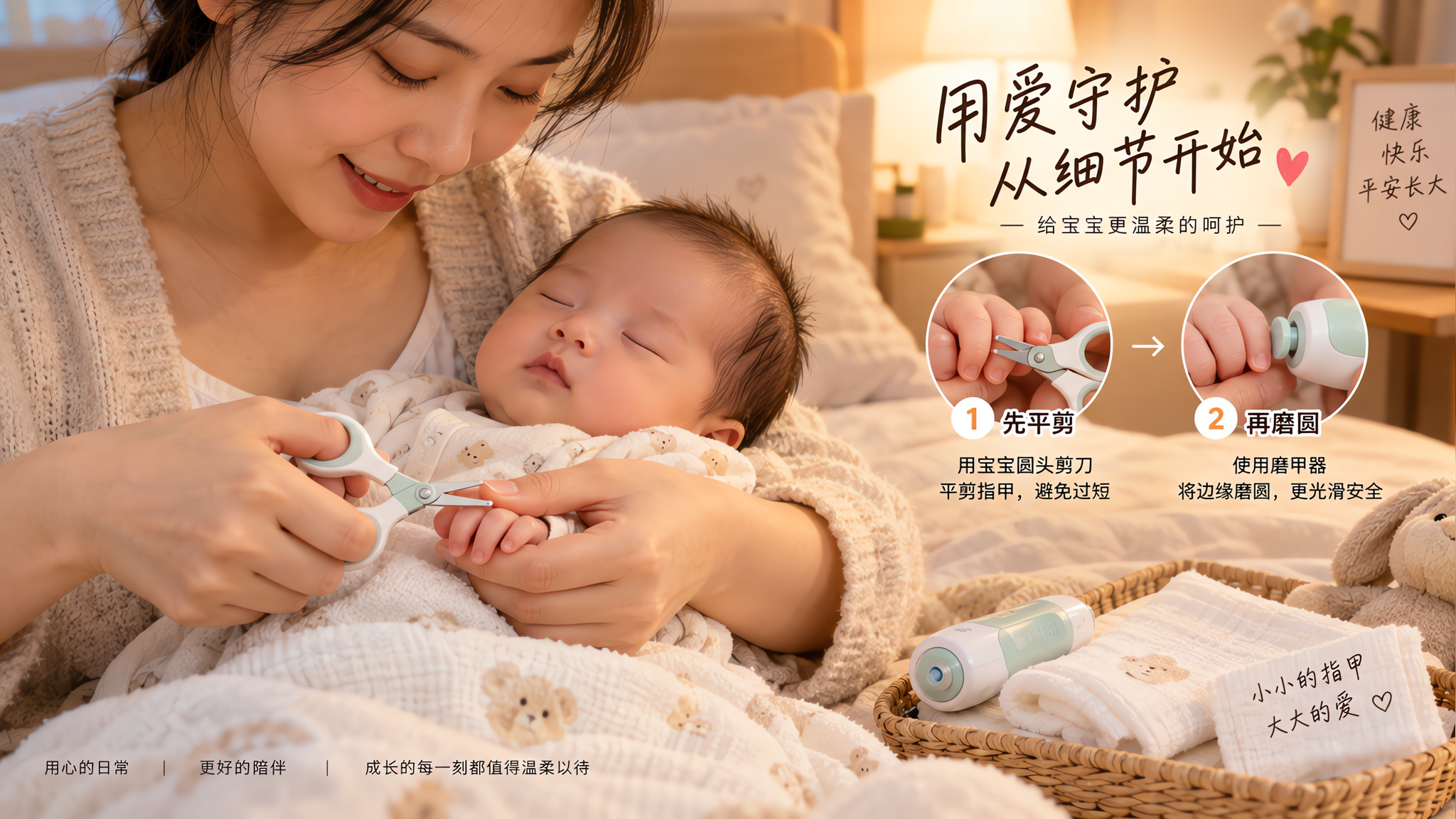 寒露前宝宝老抓脸？1-3月龄安全剪指甲一篇搞定