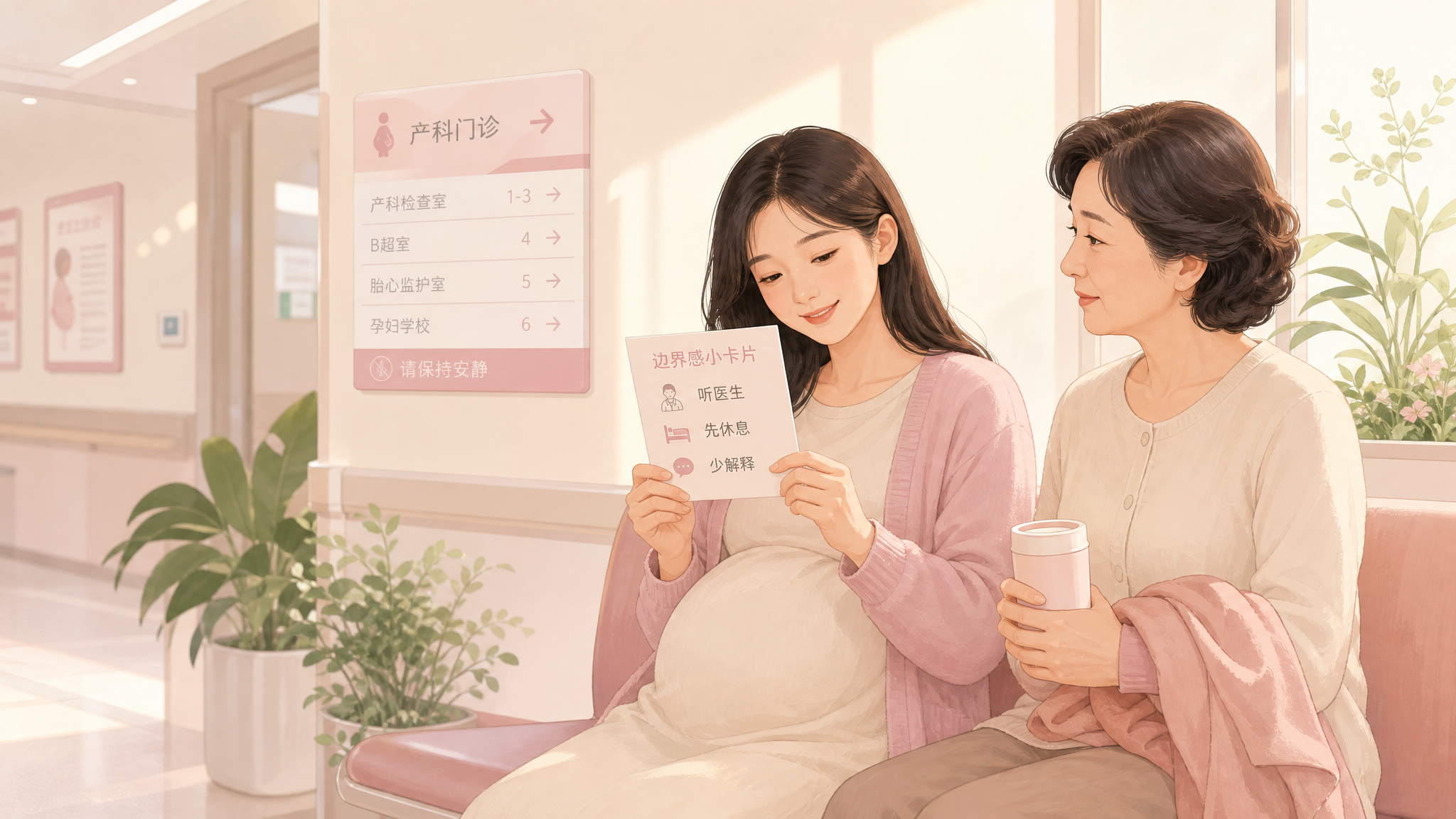 长辈陪产检总插话？3步把边界立住不伤和气