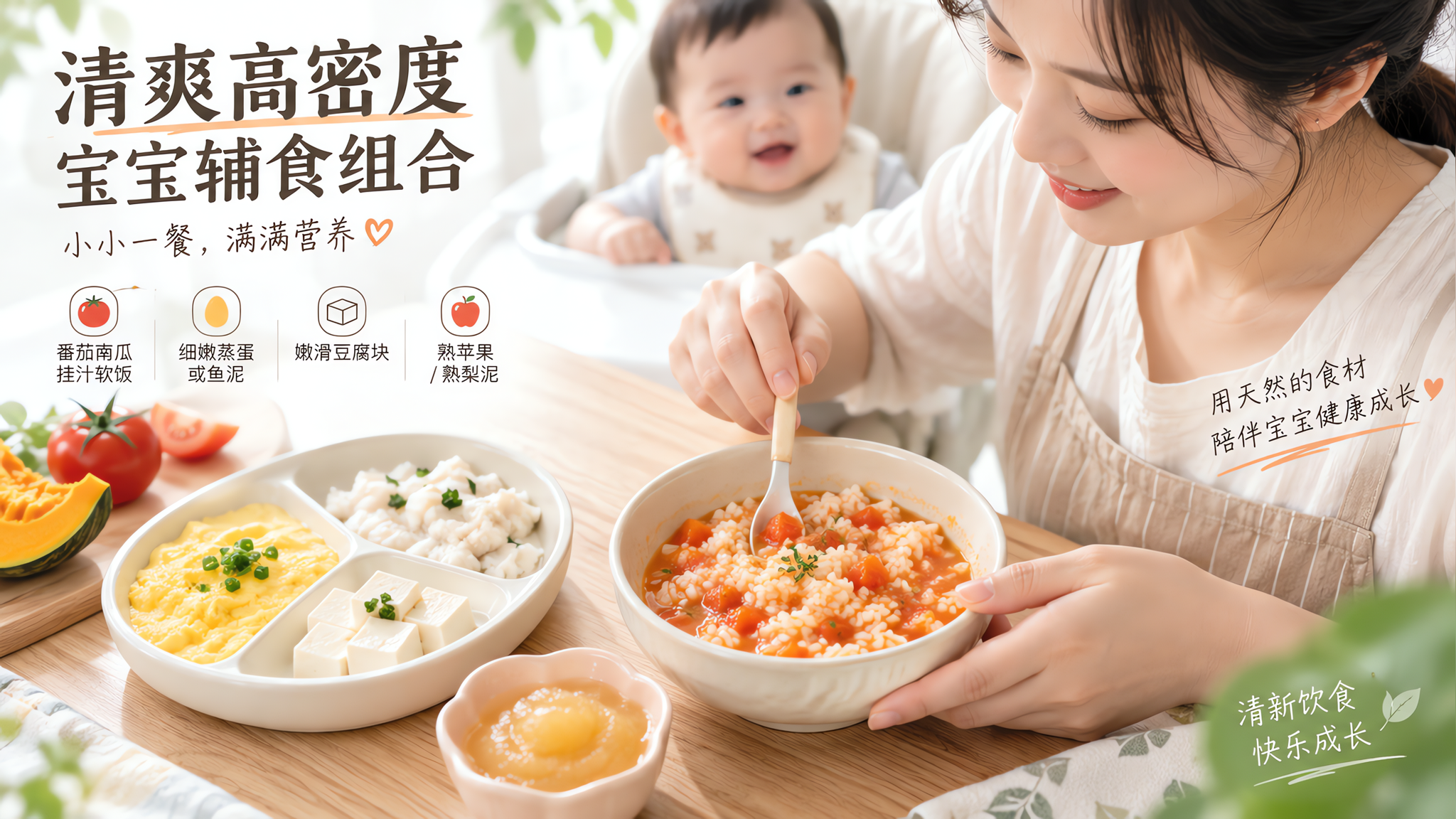 闷热天辅食别做稠：3个轻盈高密度搭法