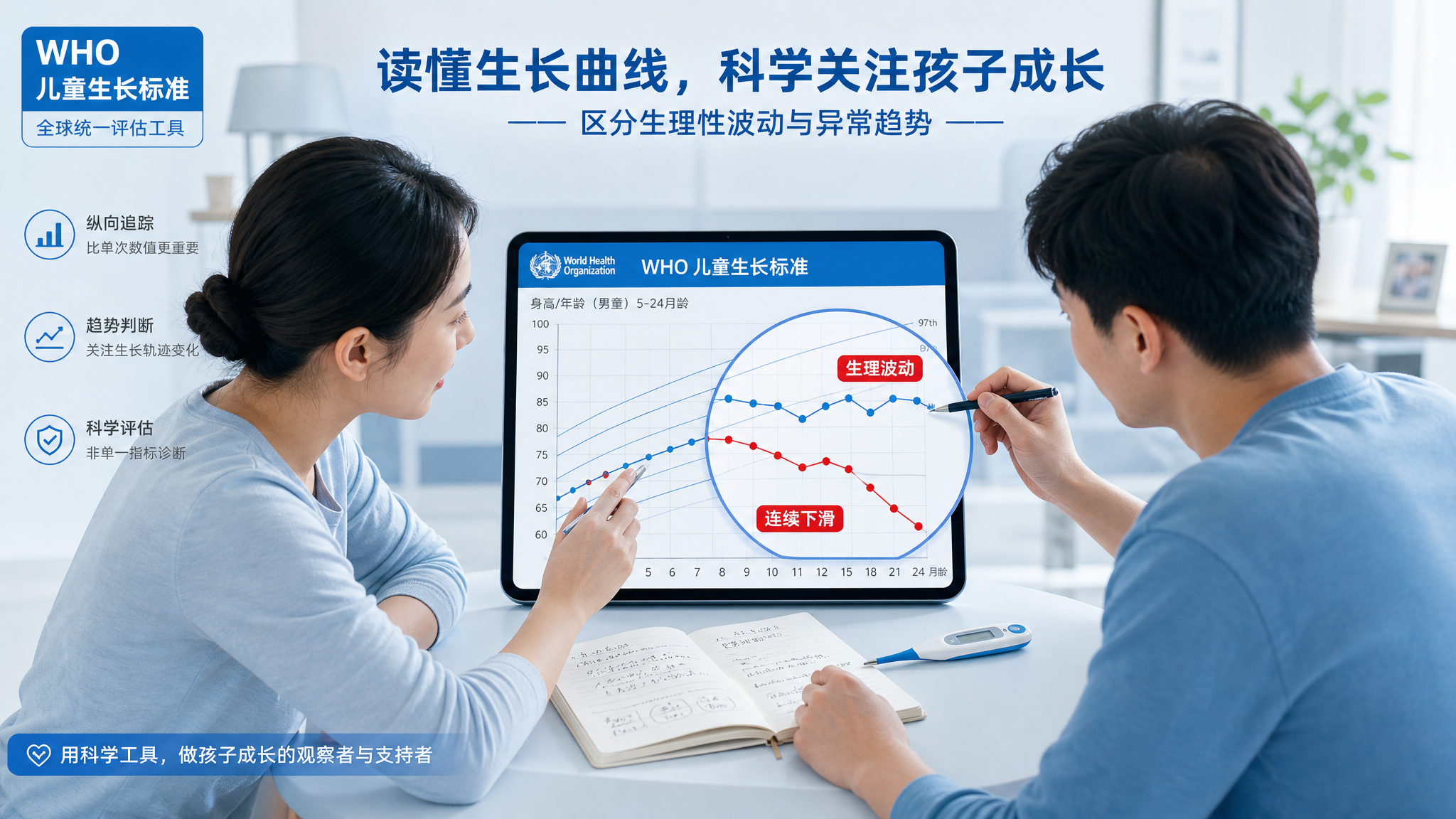 秋天体重不涨先别补钙：WHO曲线看3个关键