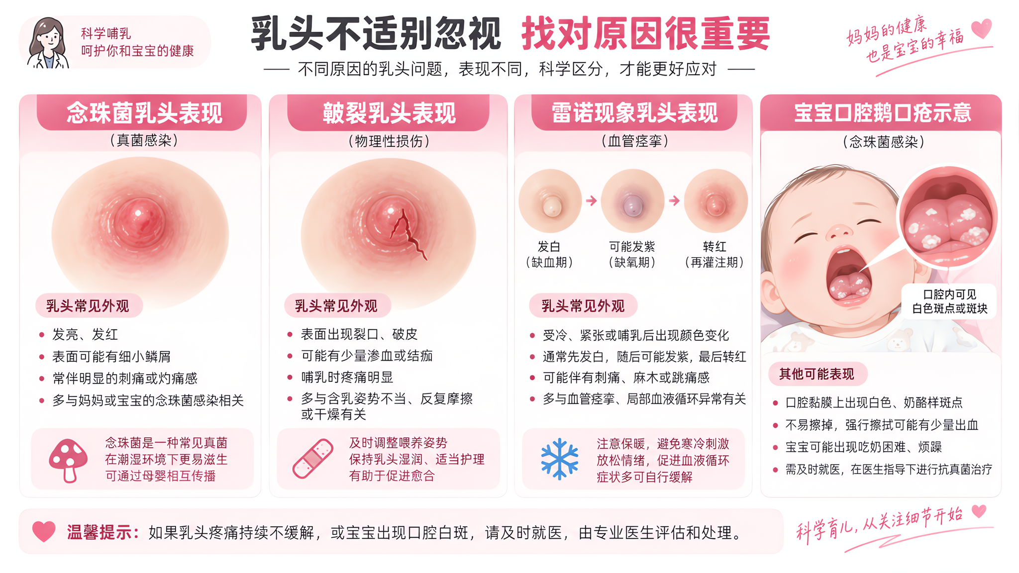 乳头像火烧一样疼又痒？先排除念珠菌交叉感染