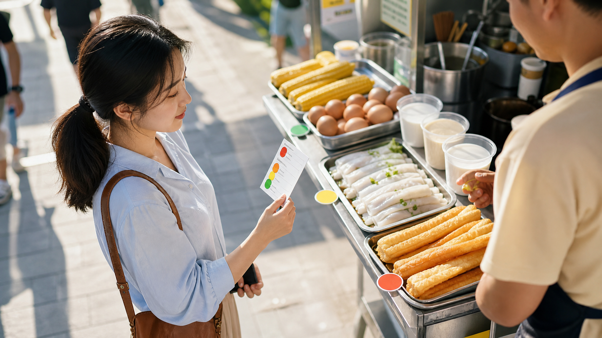 早高峰早餐摊这样点：不油不困血糖更稳