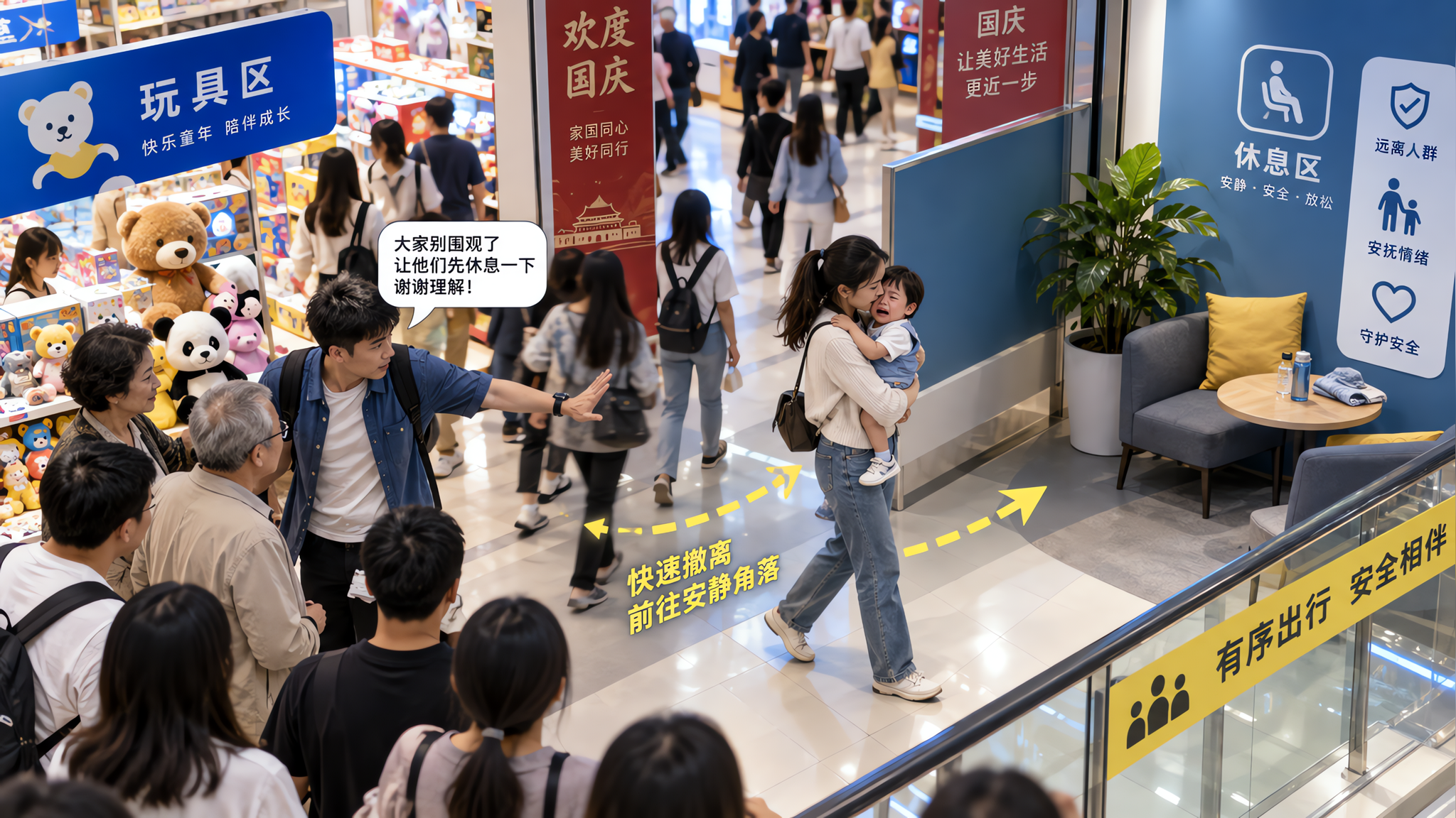 孩子商场躺地哭闹？3步“拆弹”不吼不打也能控场