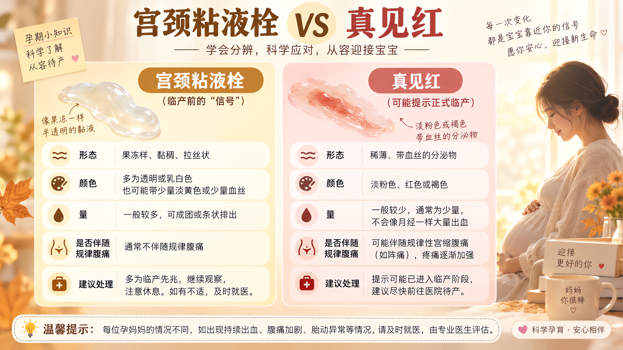 孕晚期纸巾见血别慌：3步分清粘液栓和真见红