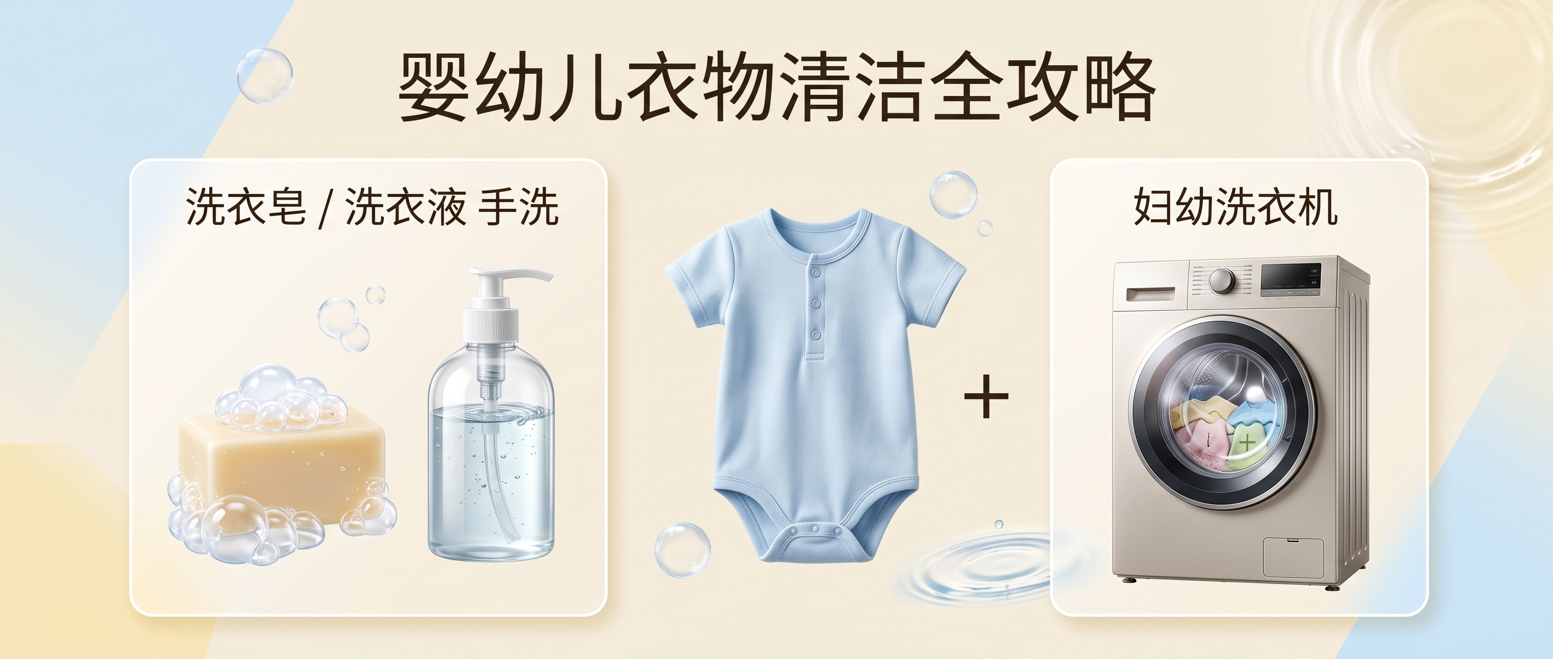 宝宝衣物怎么洗才干净？手洗预处理加专用小洗衣机全流程与选购要点