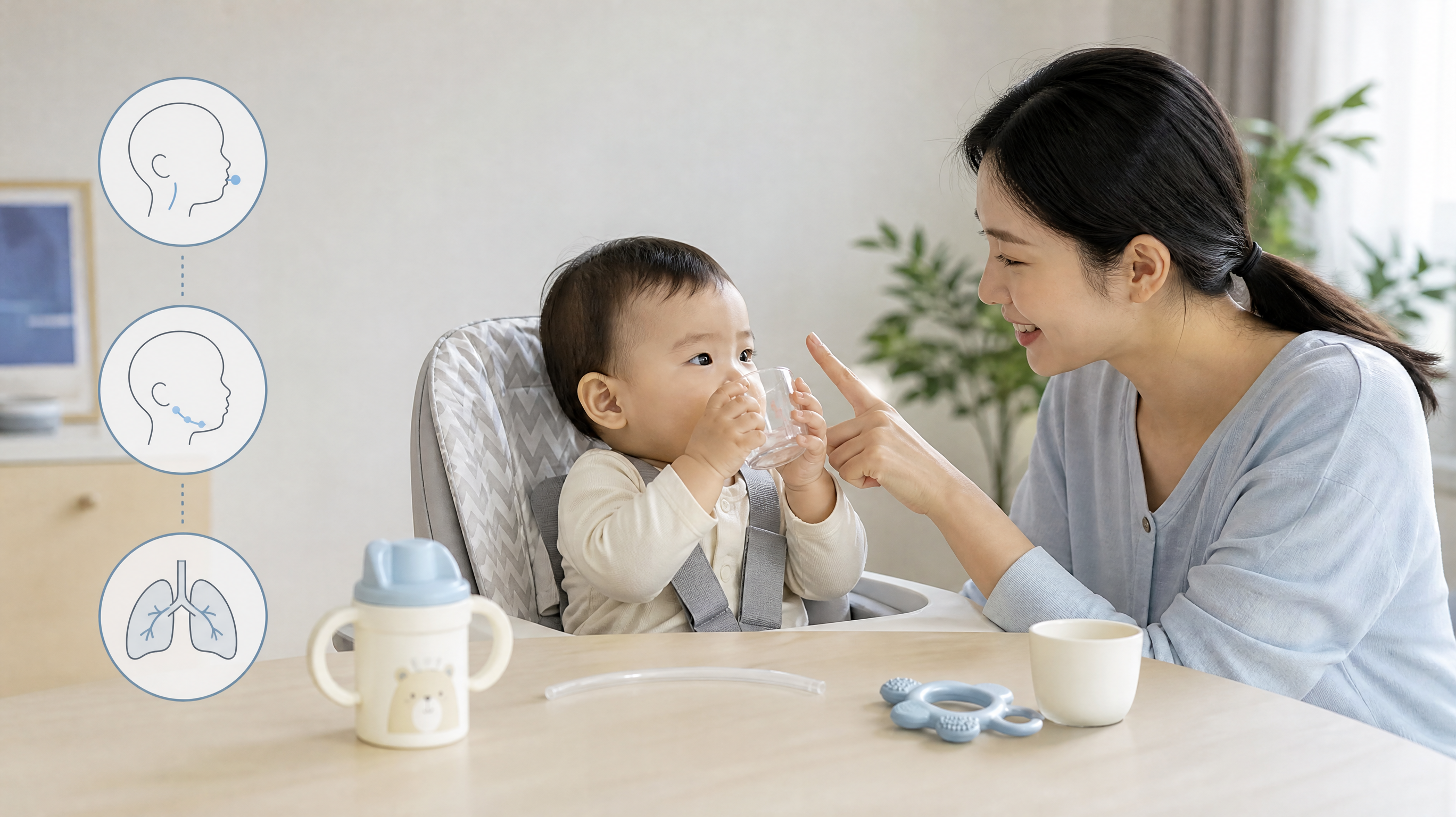 1岁还不会吸管杯别慌 先看3个口腔信号