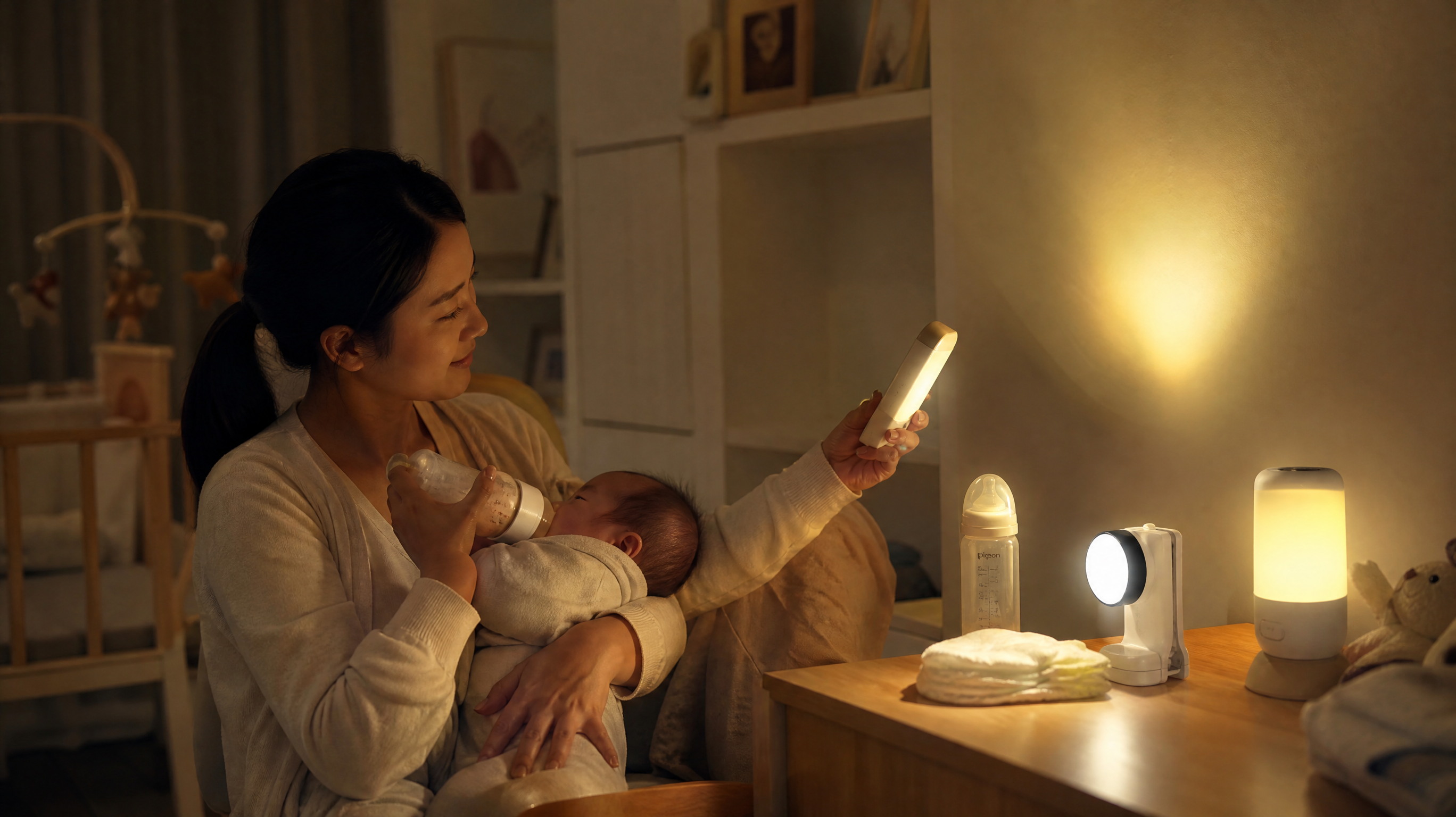 夜奶手持灯怎么选？6项实测避开频闪发烫