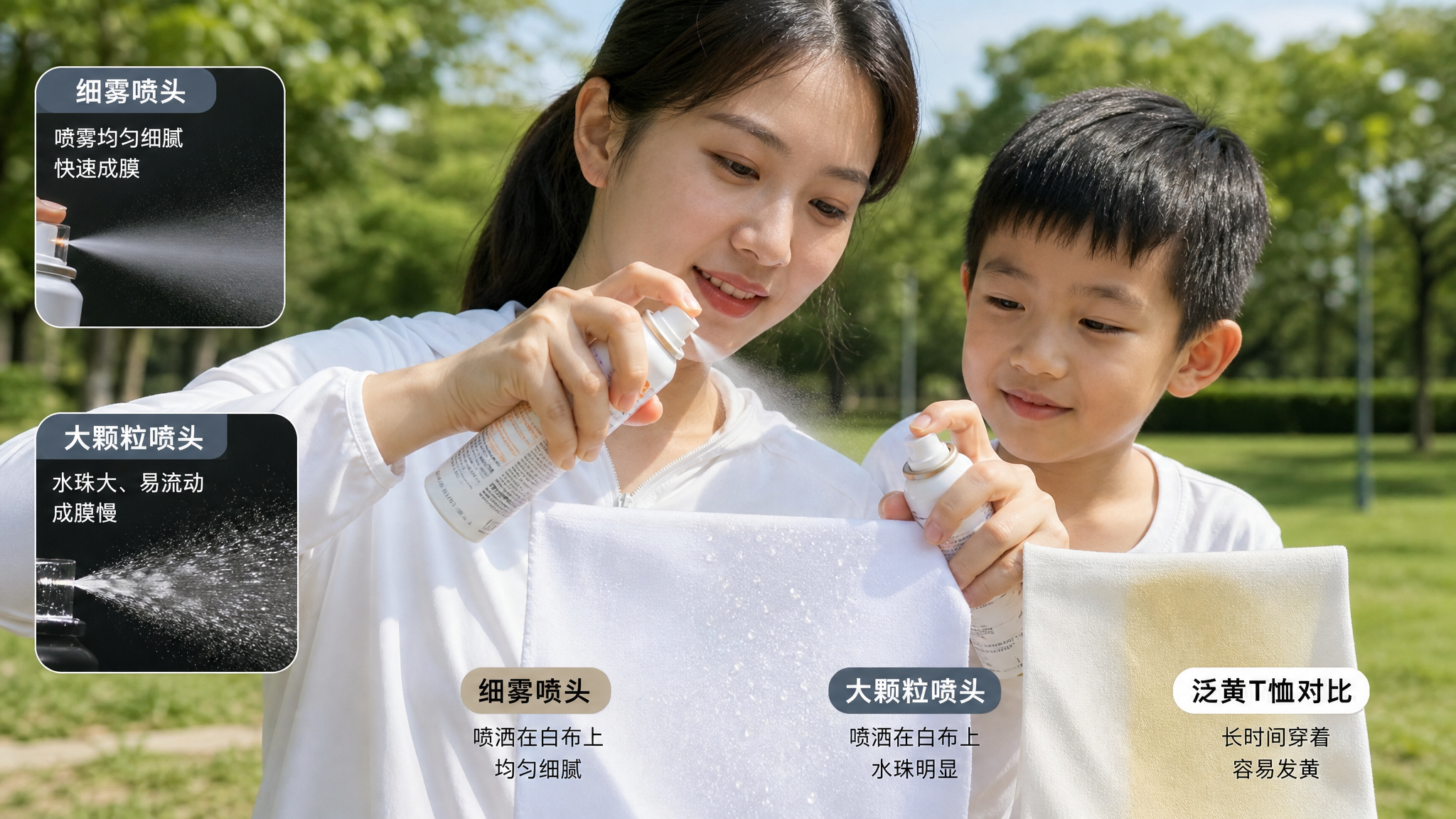 儿童防晒喷雾别对脸喷：呛眼黏腻白衣泛黄一次讲透