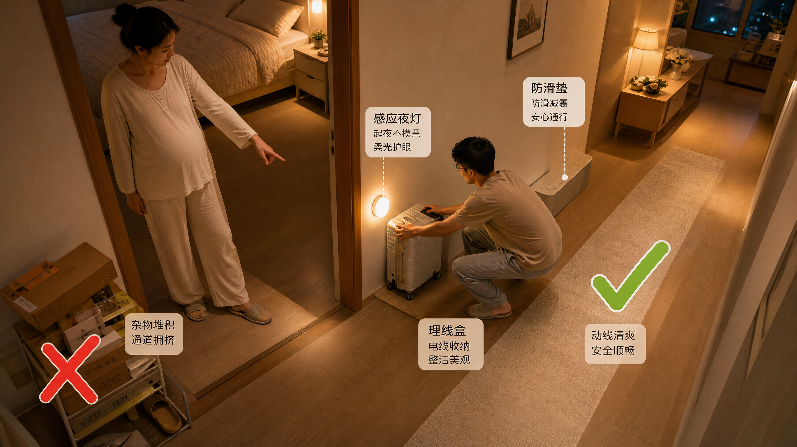 返程后48小时清掉5个绊脚点：孕晚期夜起不踩雷